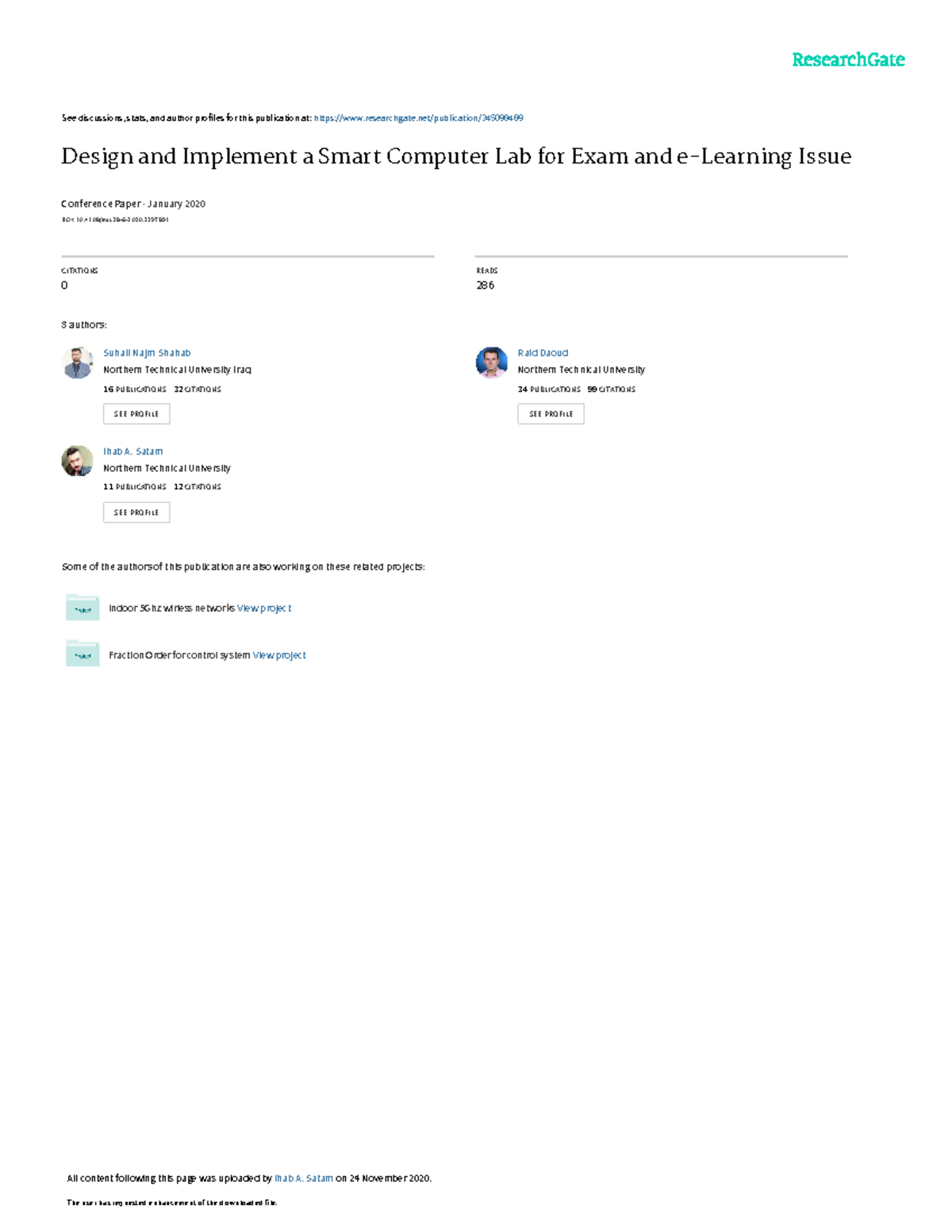 Design and Implement a Smart Computer Lab for Exam - Java script - Studocu