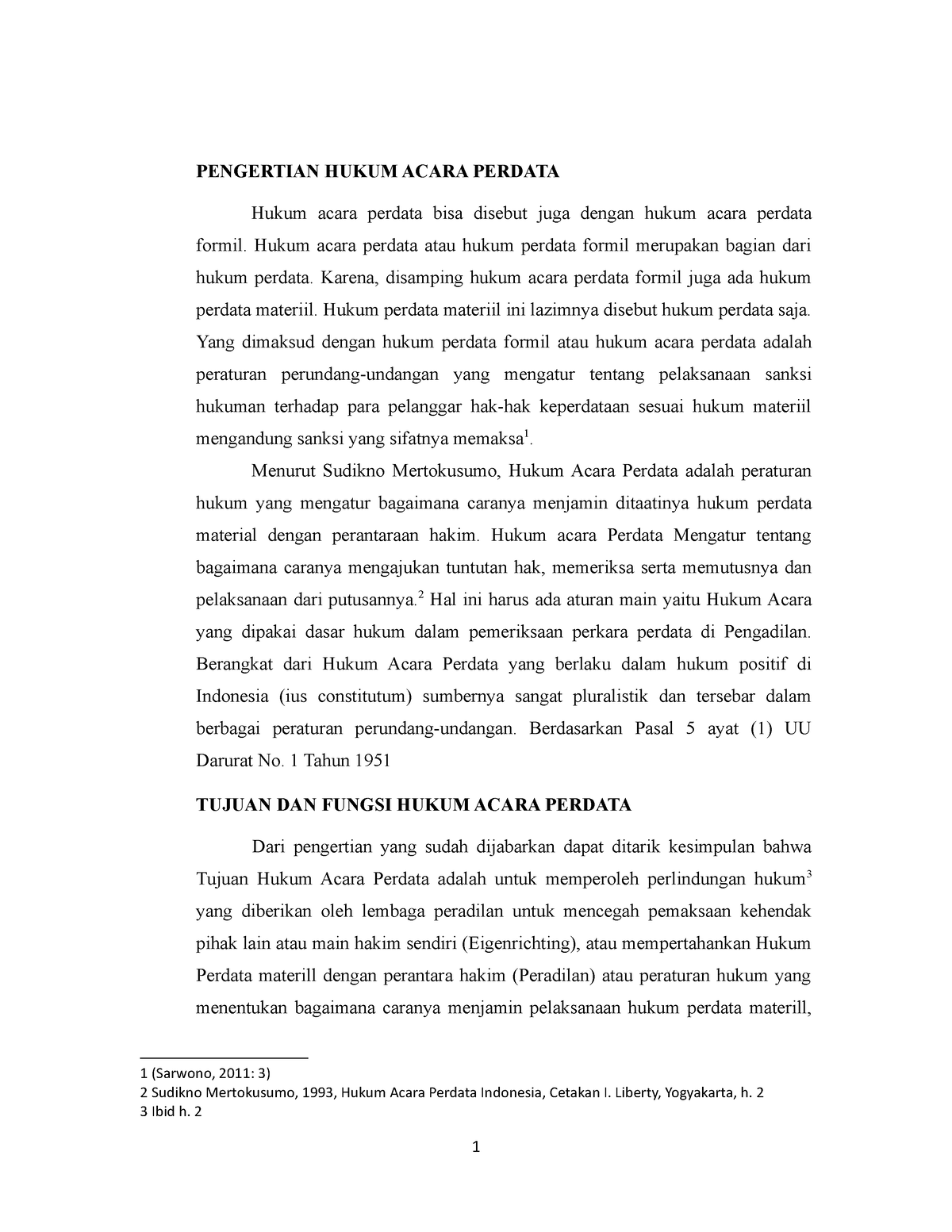 Hukum Acara Perdata 2 - PENGERTIAN HUKUM ACARA PERDATA Hukum Acara ...