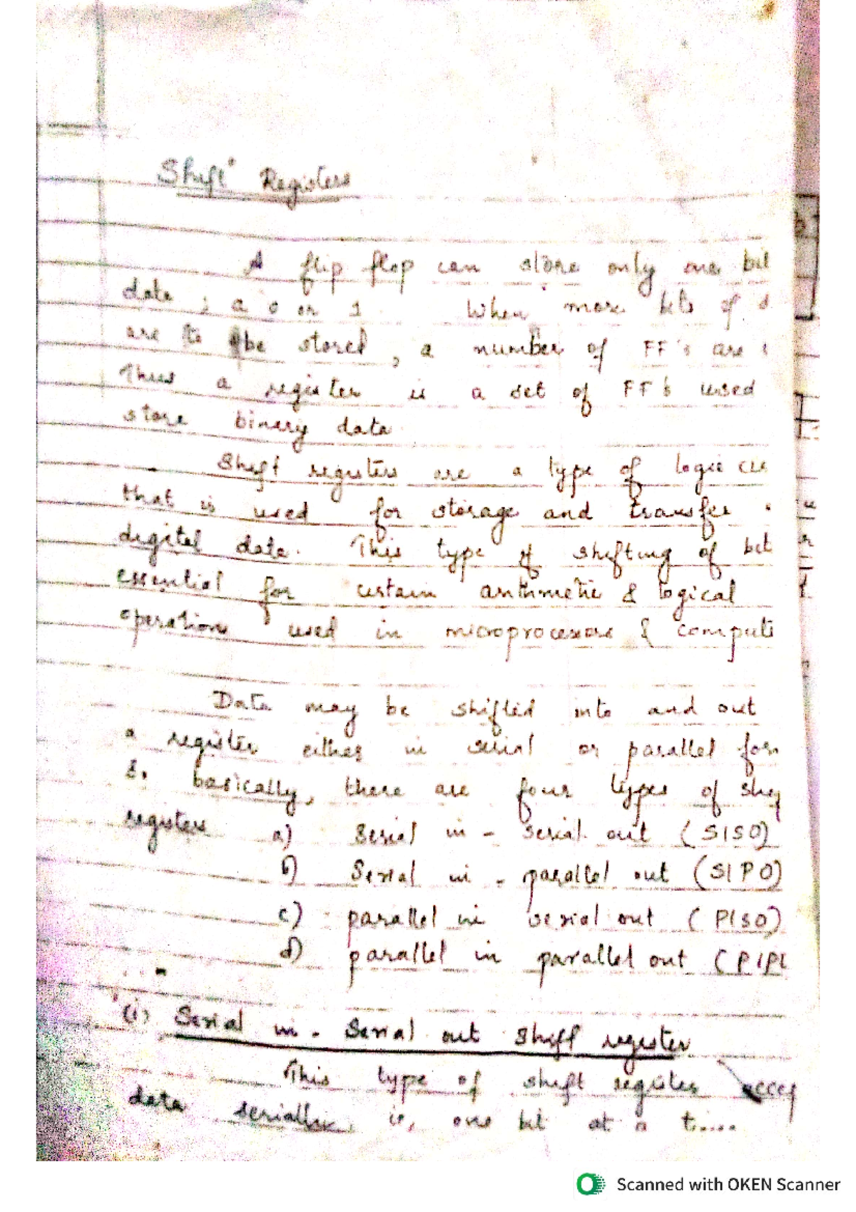 Shift register - Lacture note - Basic electrical engineering - Studocu