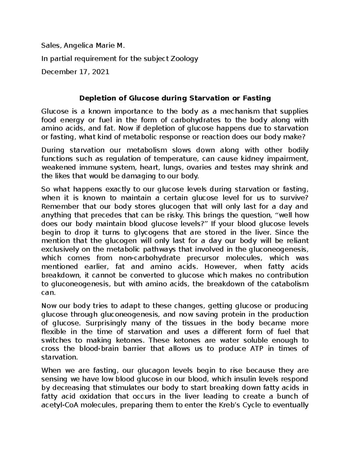 Exam Zoology I'll be honest. Standard deviation is a more difficult