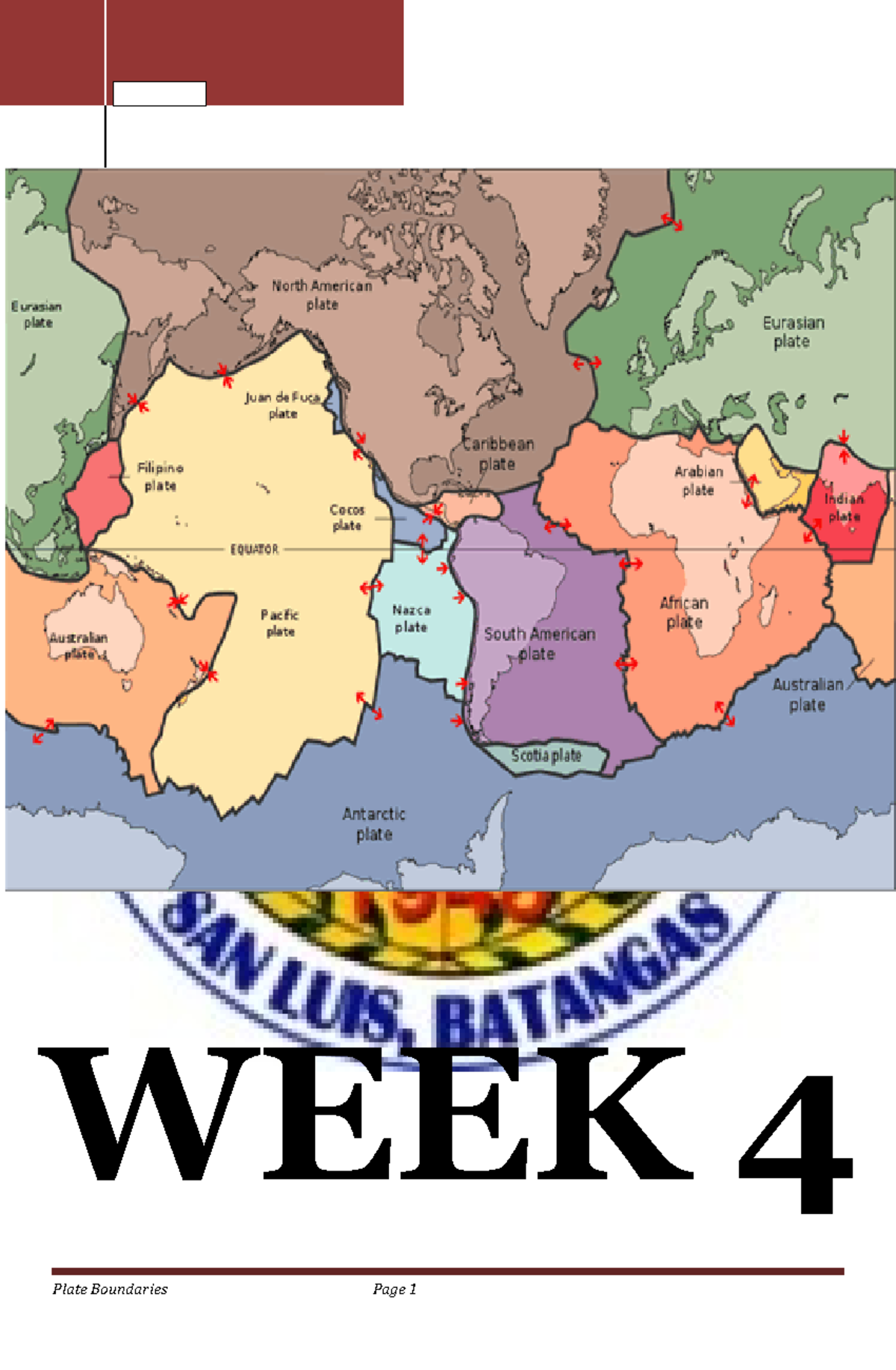 Plate Boundaries In this module, challenge yourself to attain the