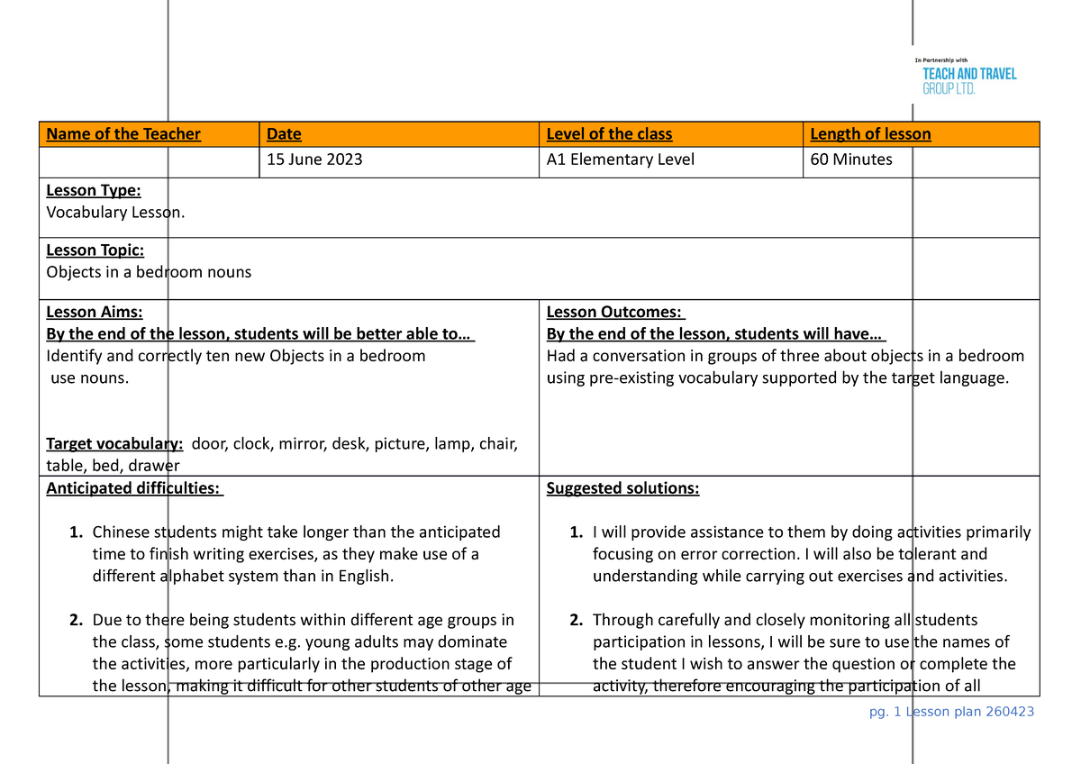 tefl assignment 1 teacher roles