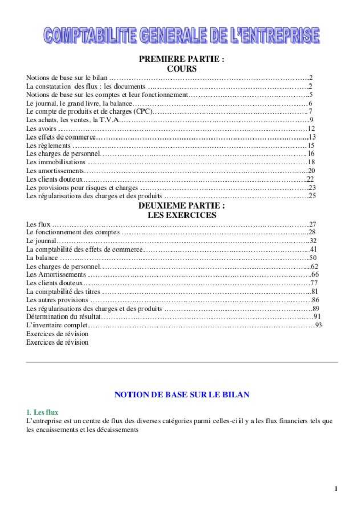 Les Notions De Base De La Comptabilité Pdf www.studocu.com