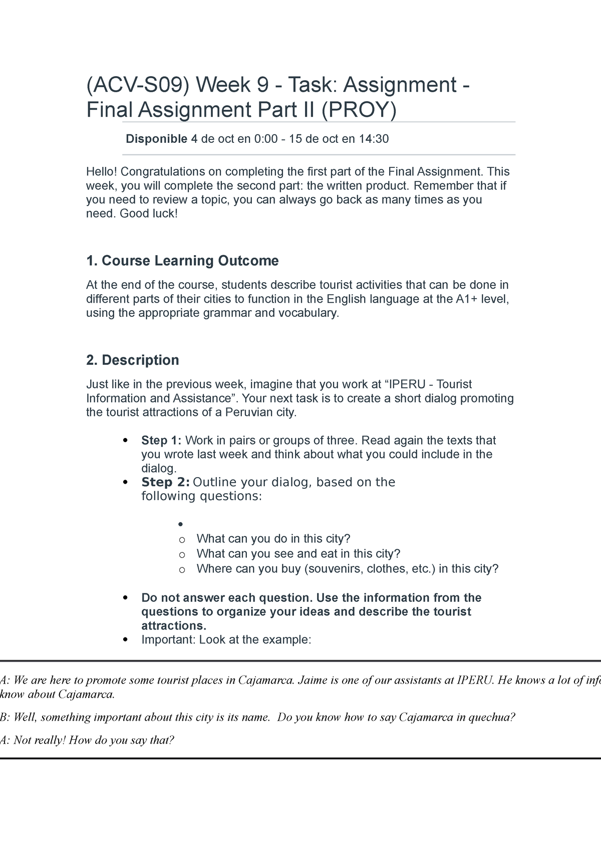 PROY. Final PART 2 Aspectos - (ACV-S09) Week 9 - Task: Assignment ...