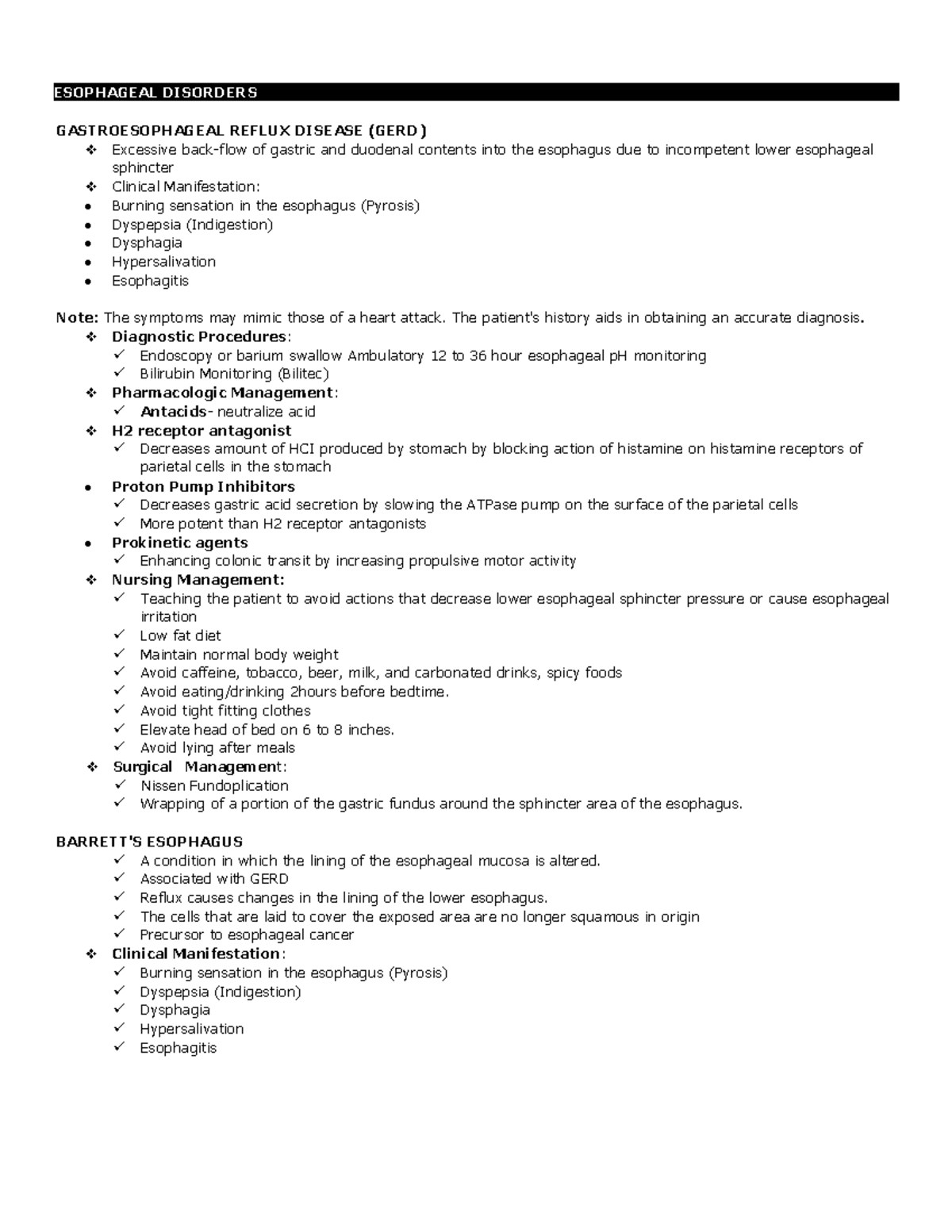 Esophageal Disorders - Esophageal Disorders Gastroesophageal Reflux 