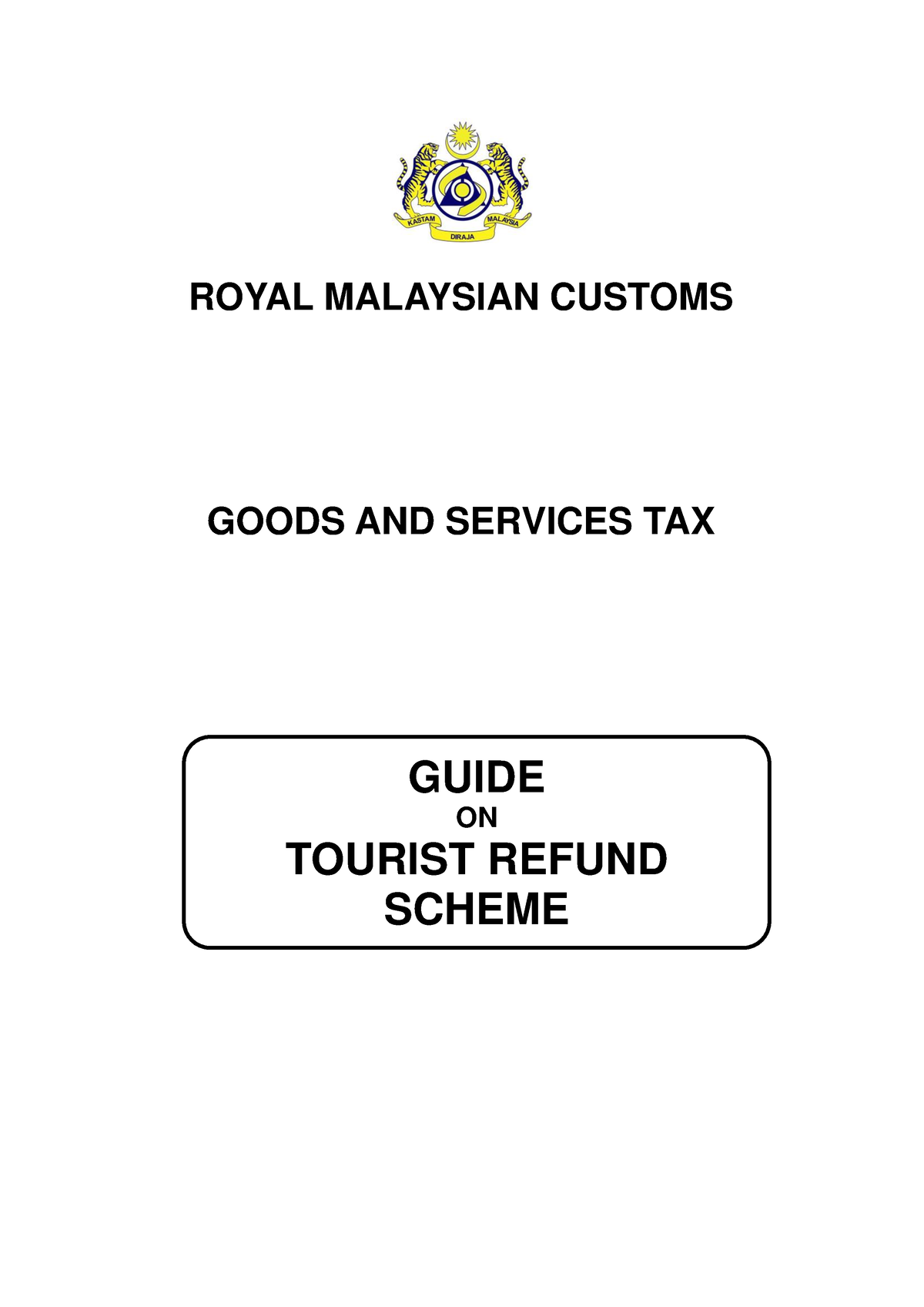 tourist refund scheme