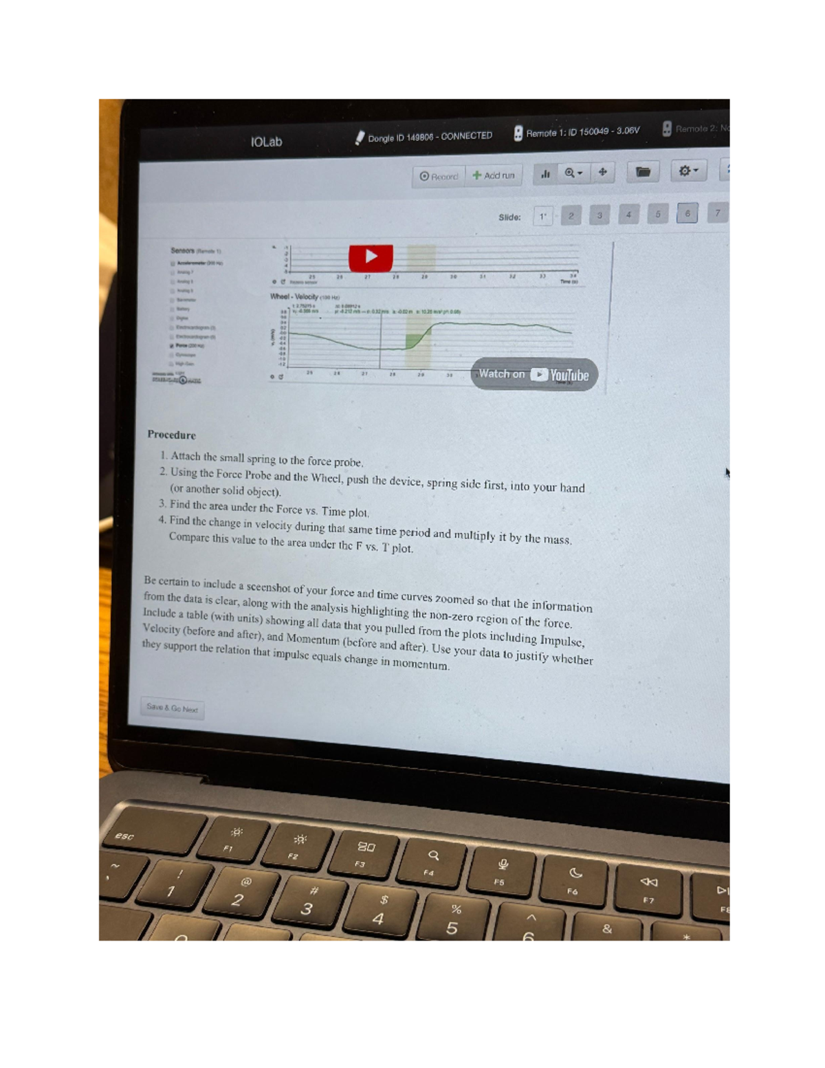 Untitled document-3 - labs - IOLab Dongle ID 149806 CONNECTED Remote 1 ...