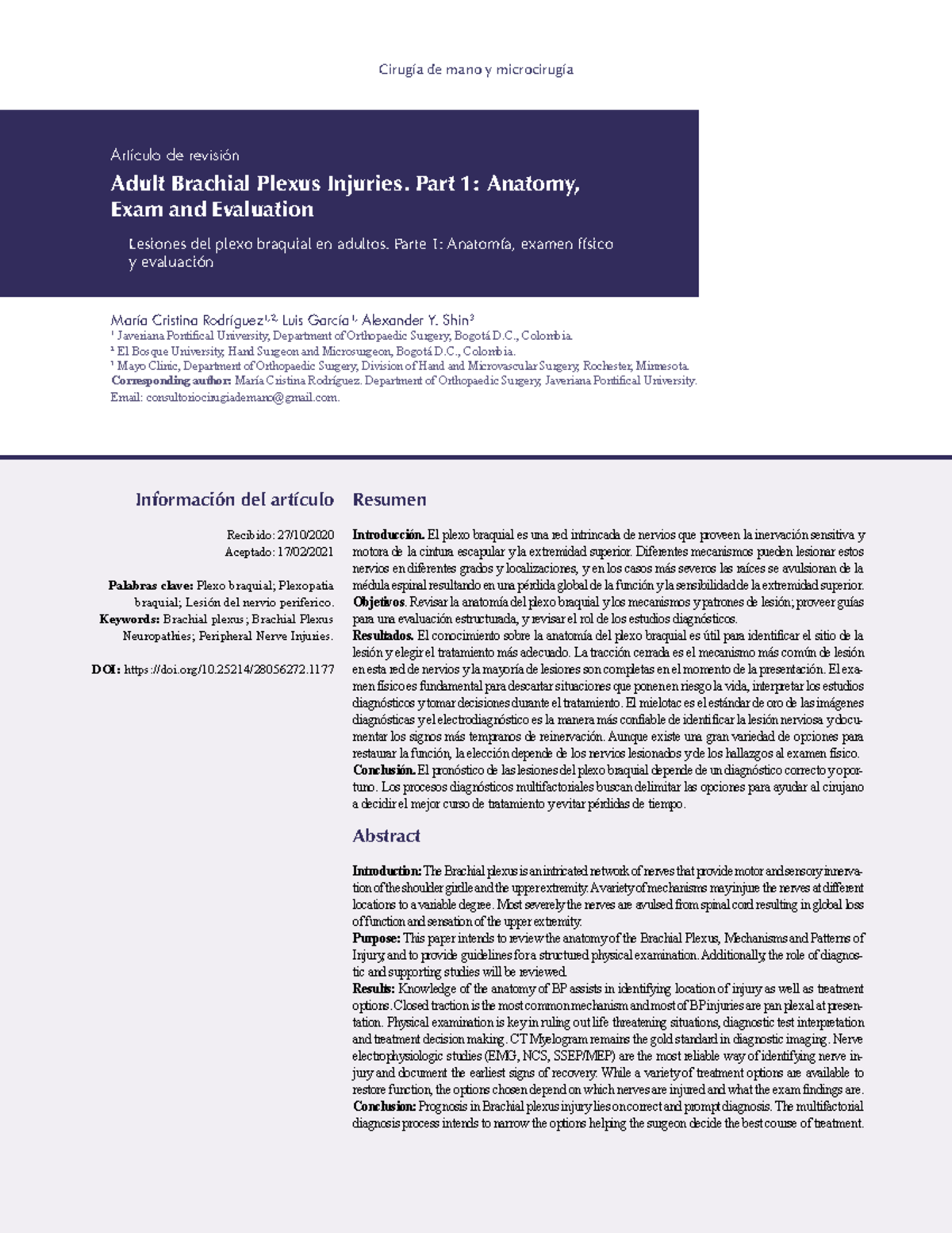 Adult+Brachial+Plexus+Injuries.+Part+1+Anatomy,+Exam+and+Evaluation ...