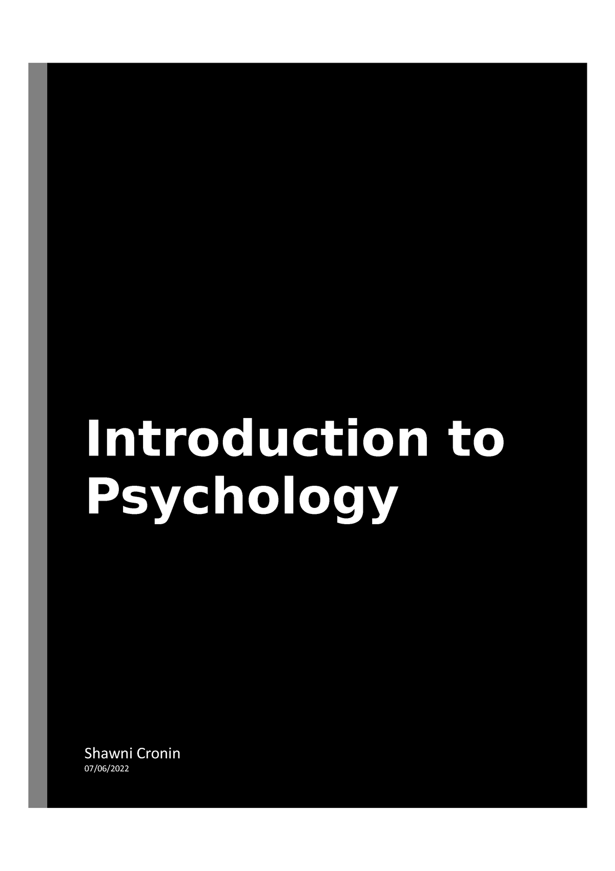 unit 9 introduction to psychology assignment planner