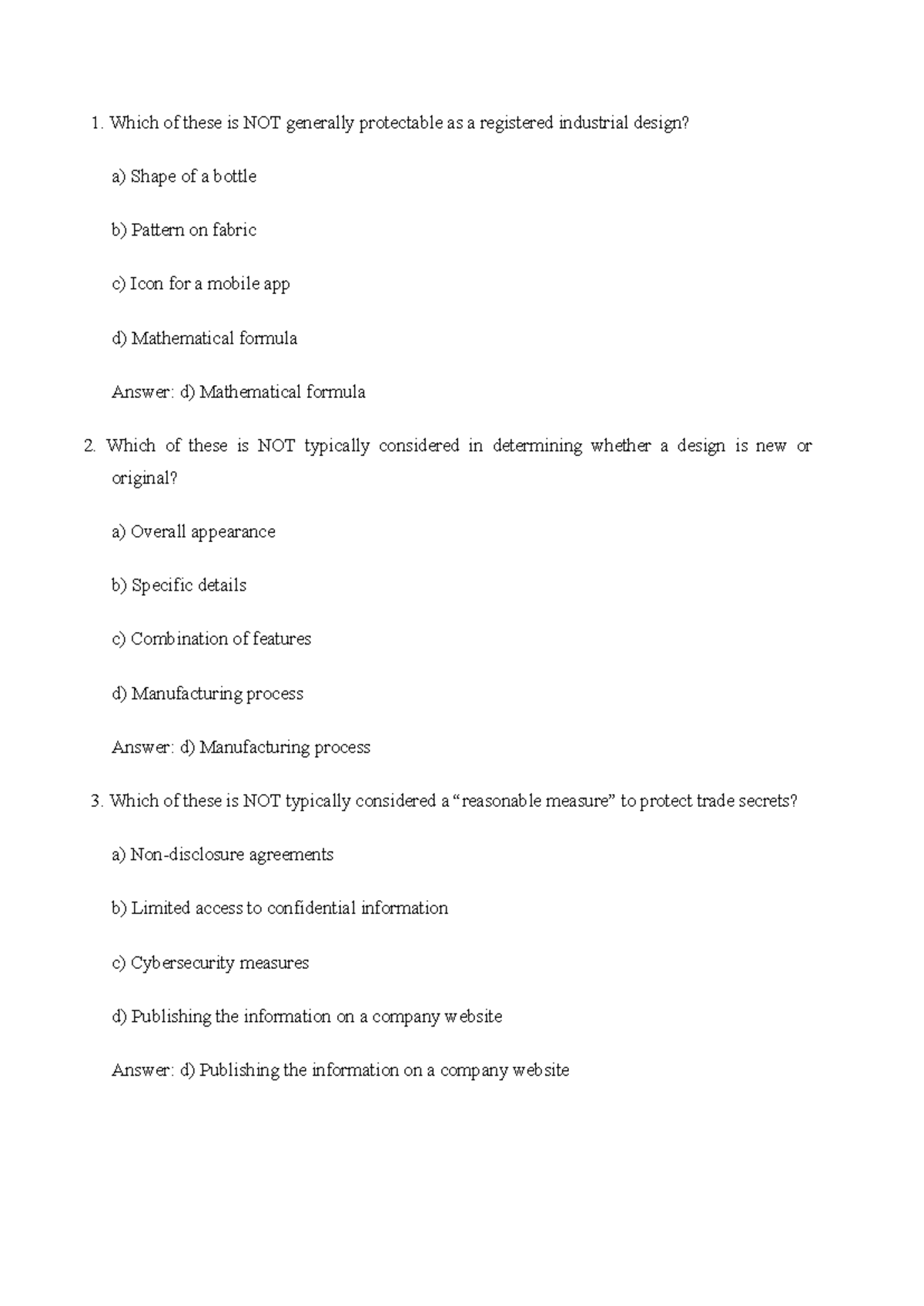Week 8 Assignment 8 Solution 8 - Which of these is NOT generally ...