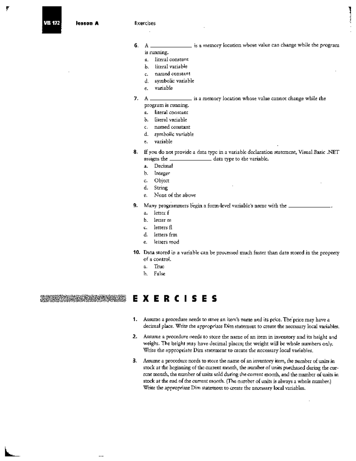 Lesson 3A Homework - Using Variables and Constants - BS Accountancy ...