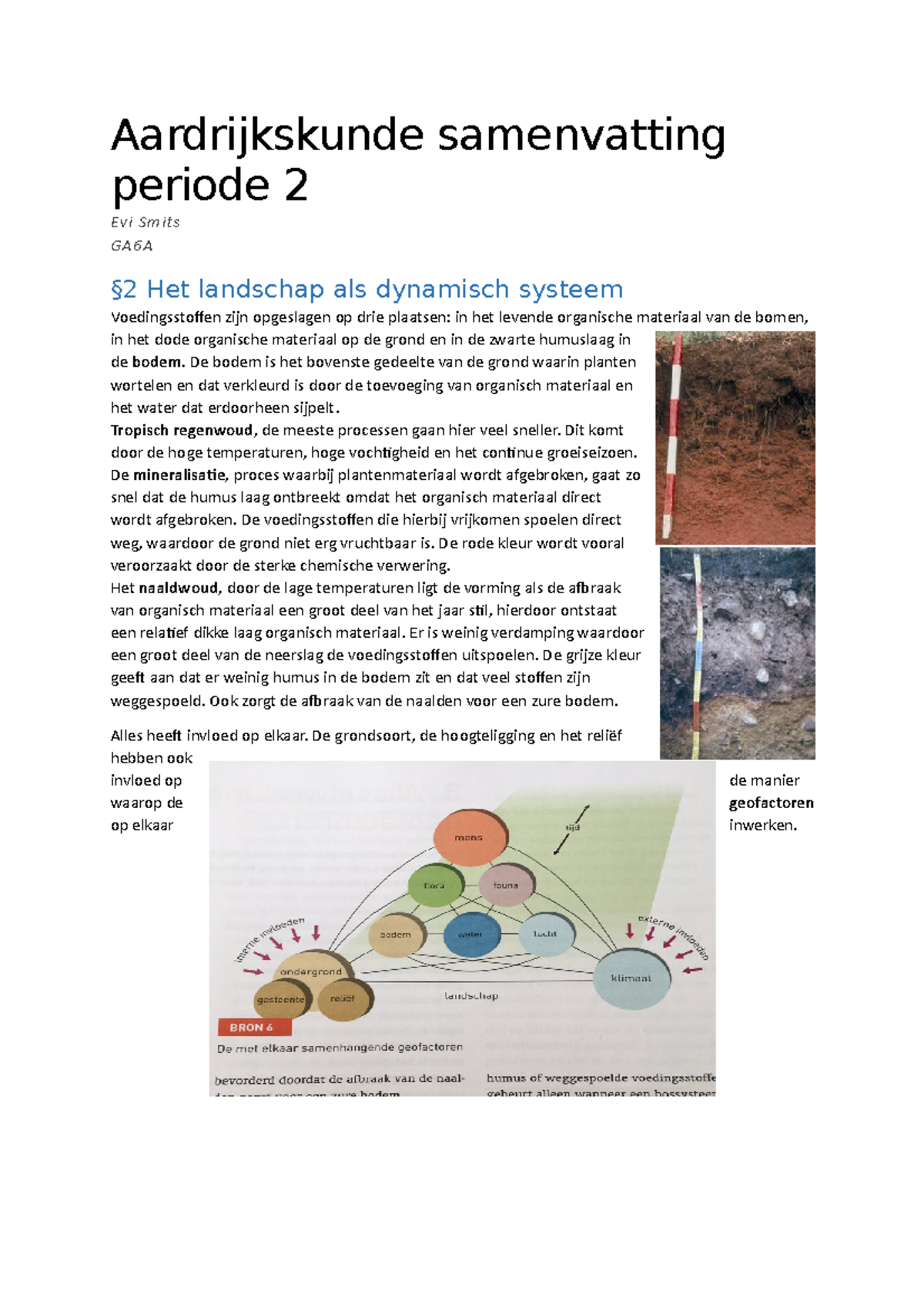 Aardrijkskunde Samenvatting Periode 2 - De Bodem Is Het Bovenste ...