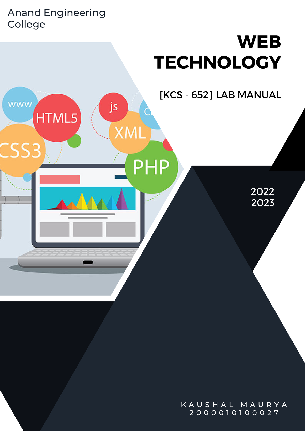 Web Technology - WEB TECHNOLOGY [KCS - 652] LAB MANUAL Anand ...