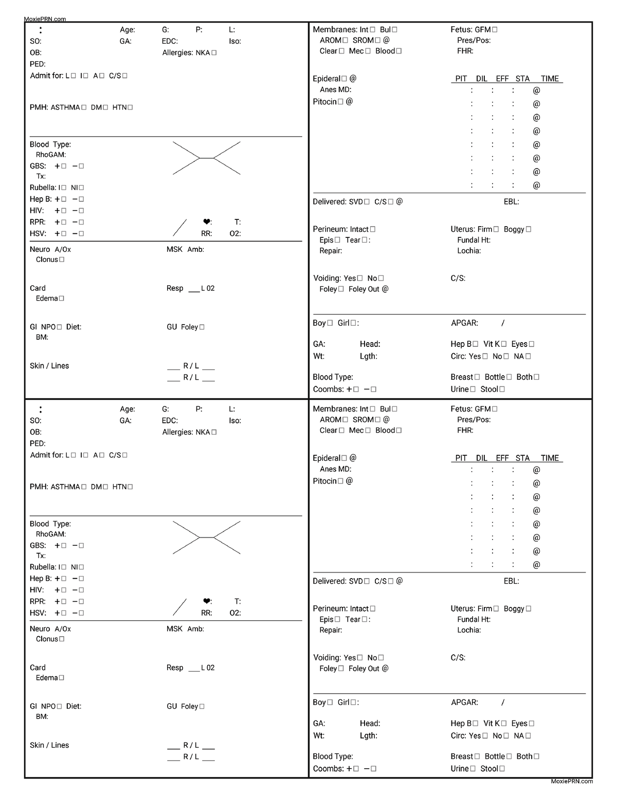 Breeze Template Labor and Delivery - Pne 109 - Studocu