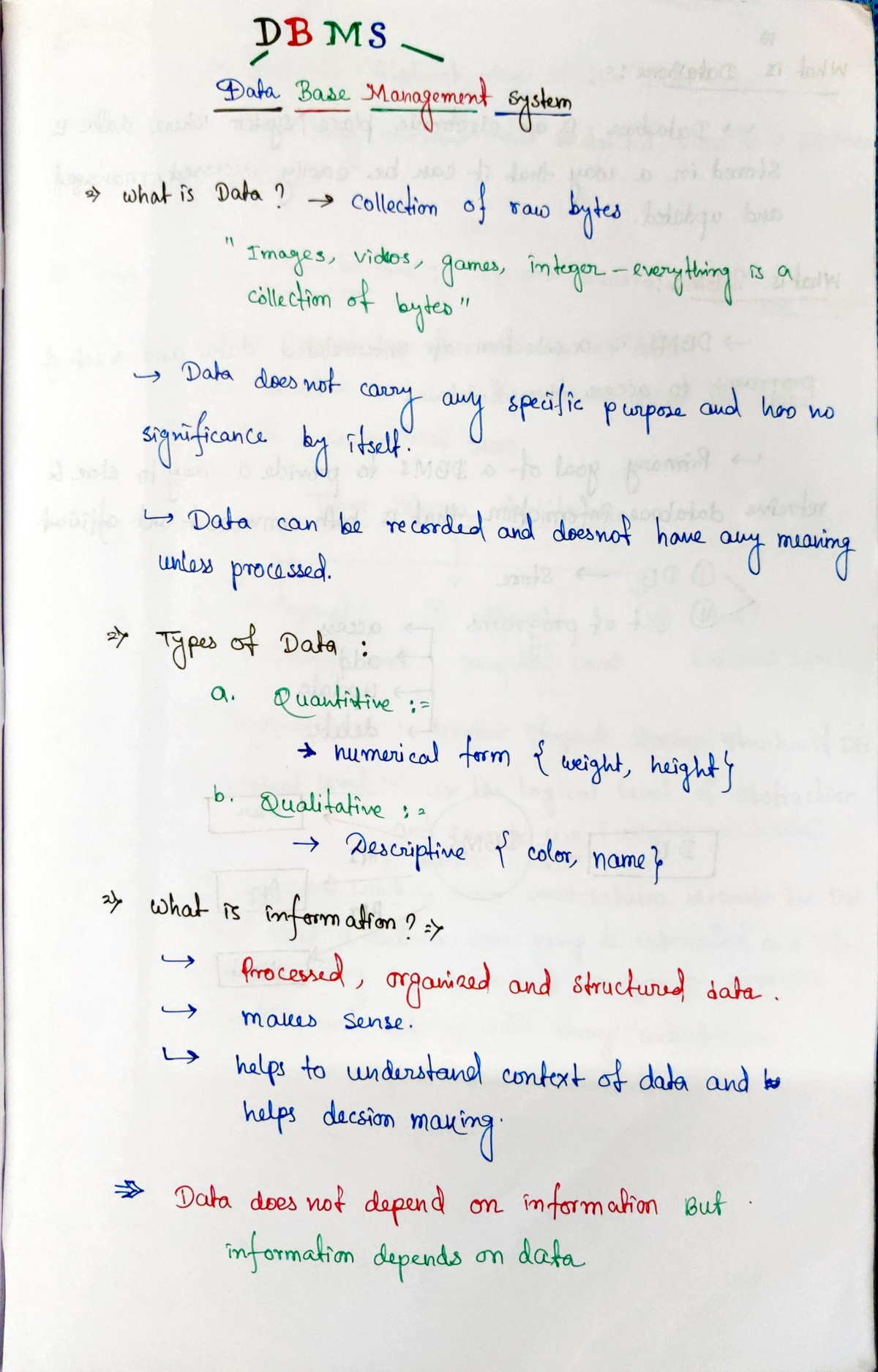 DBMS - lecture notes - Studocu