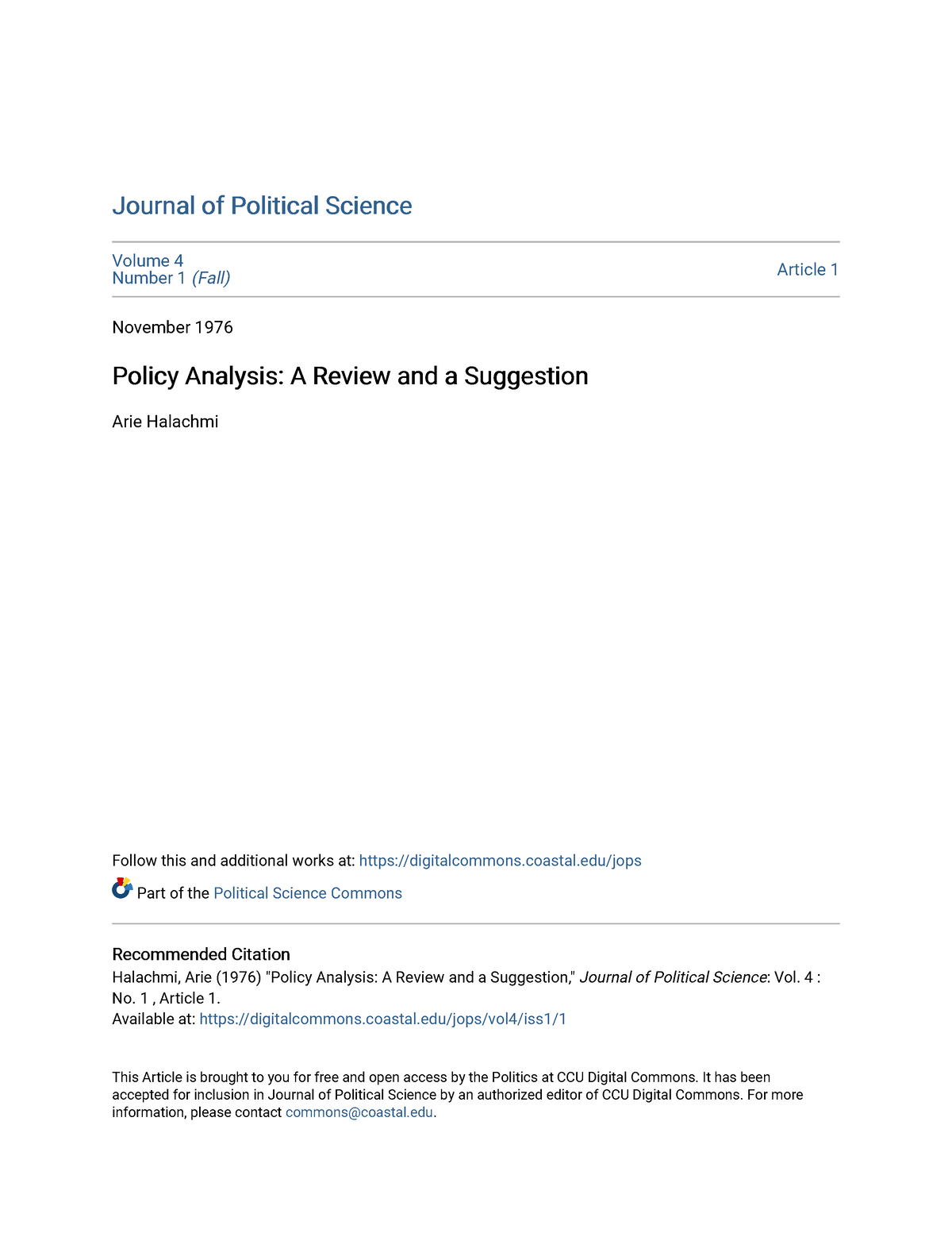 policy-analysis-a-review-and-a-suggestion-journal-of-political