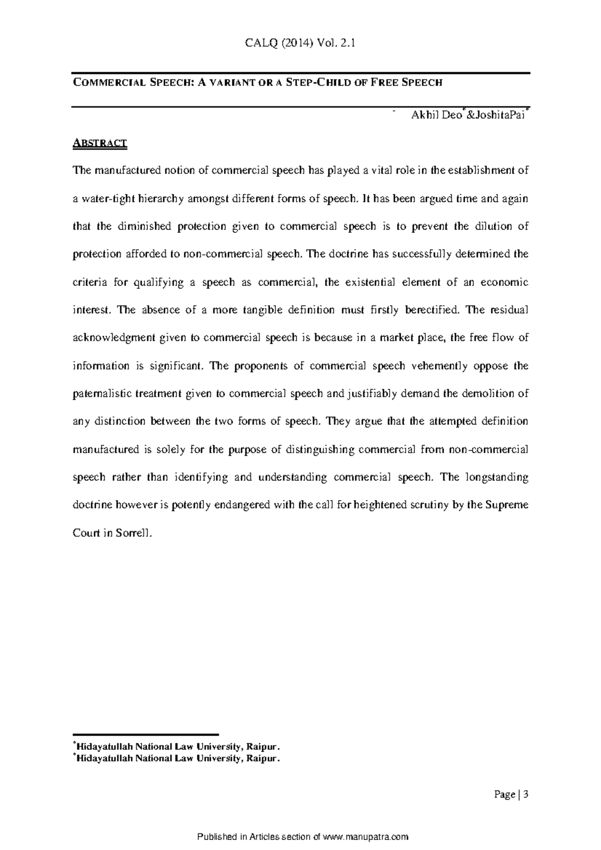 commercial-speech-media-law-page-3-commercial-speech-a-variant-or