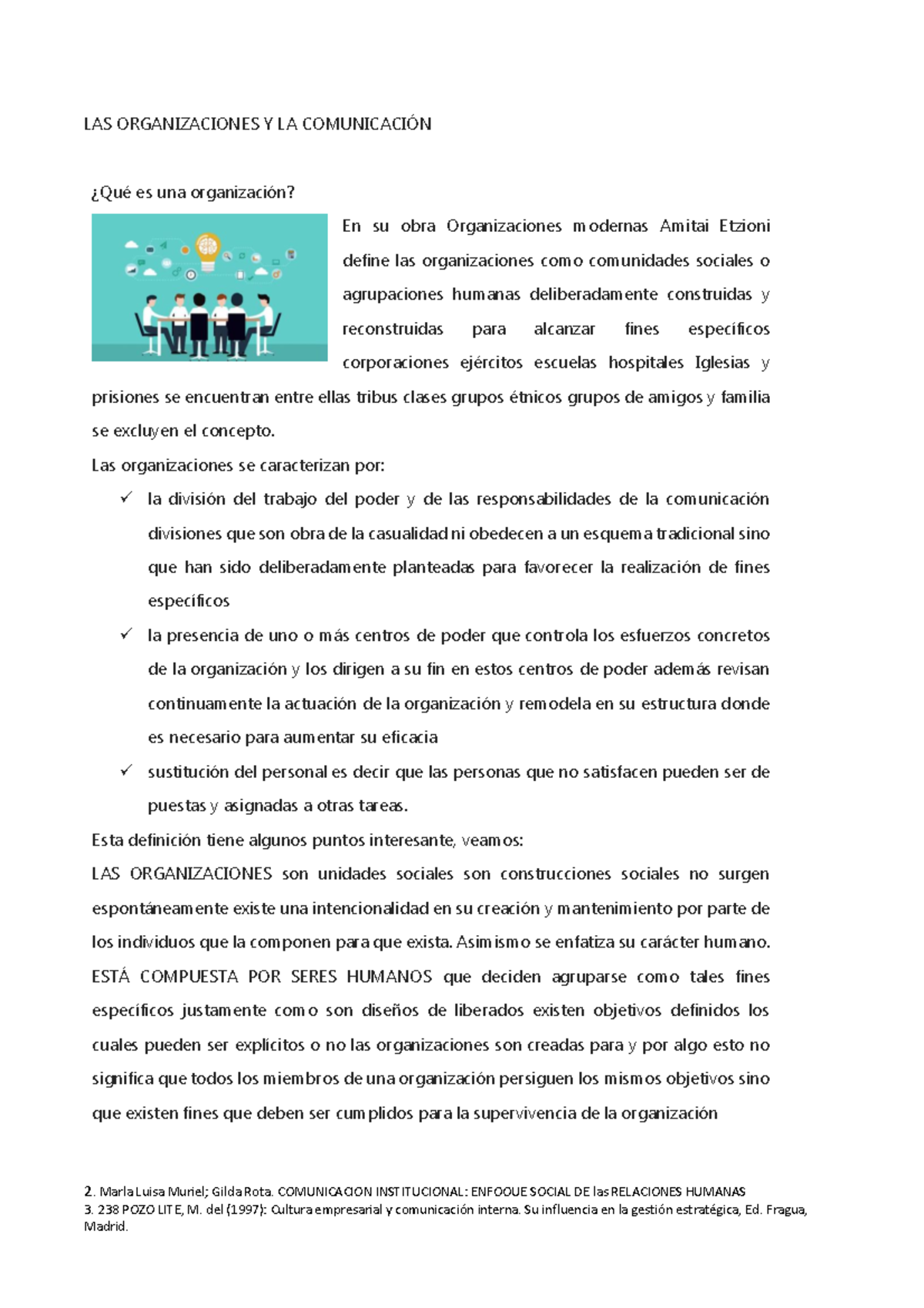 Clase las organizaciones y sus comunicaciones - Marla Luisa Muriel ...