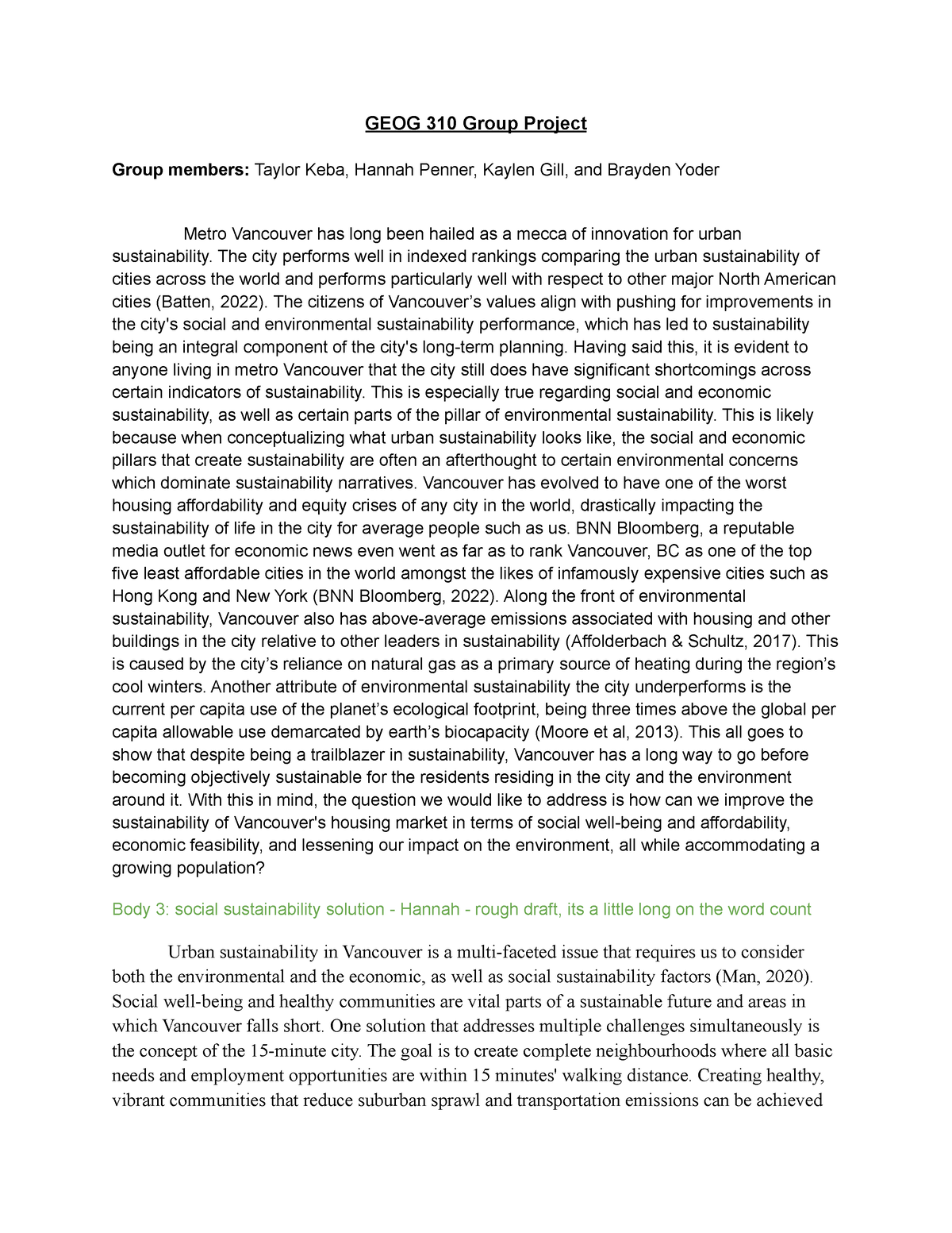 2015 dse geog essay sample