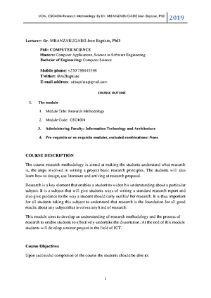 Study - Research Methodology - Studocu