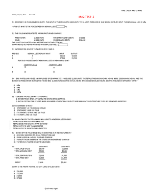 F7 MOCK 1 - ACCA F7 MOCK EXAMNS - A BIG THANKS TO FOR THIS MOCK Time ...