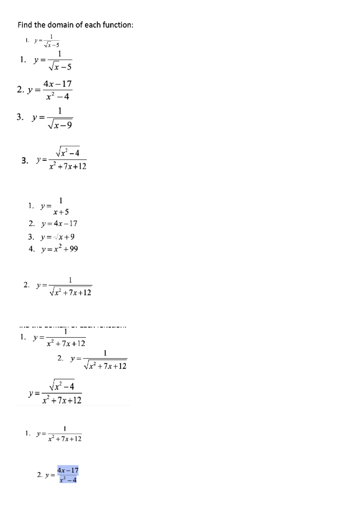 Calculus questions - MATH1020 - Studocu