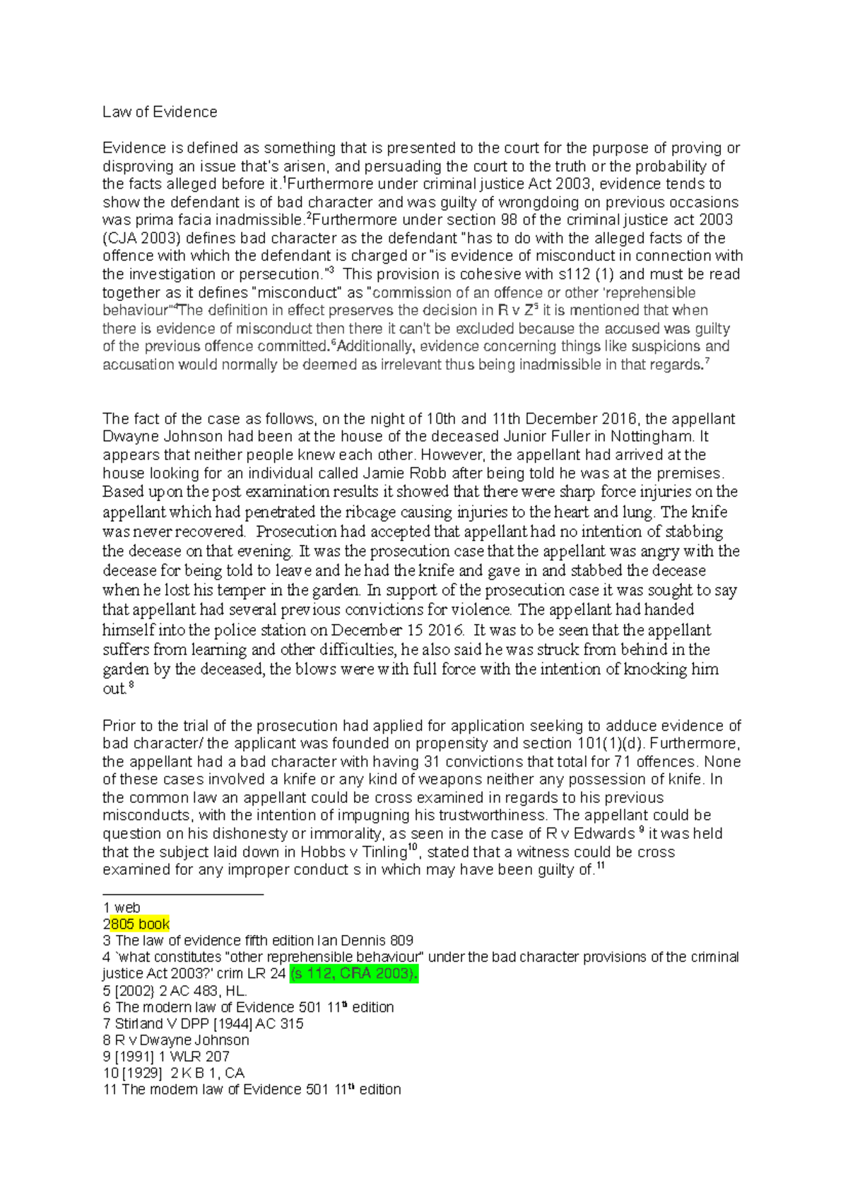 Law of evidence updated - Law of Evidence Evidence is defined as ...