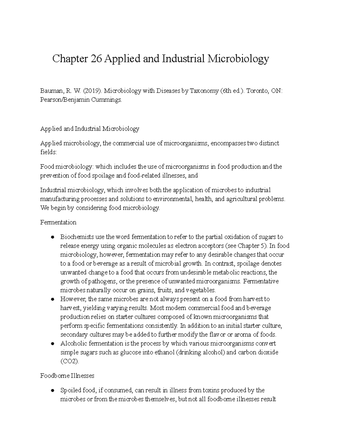 Chapter 26 Applied and Enviornmental Microbiology Chapter 26 Applied