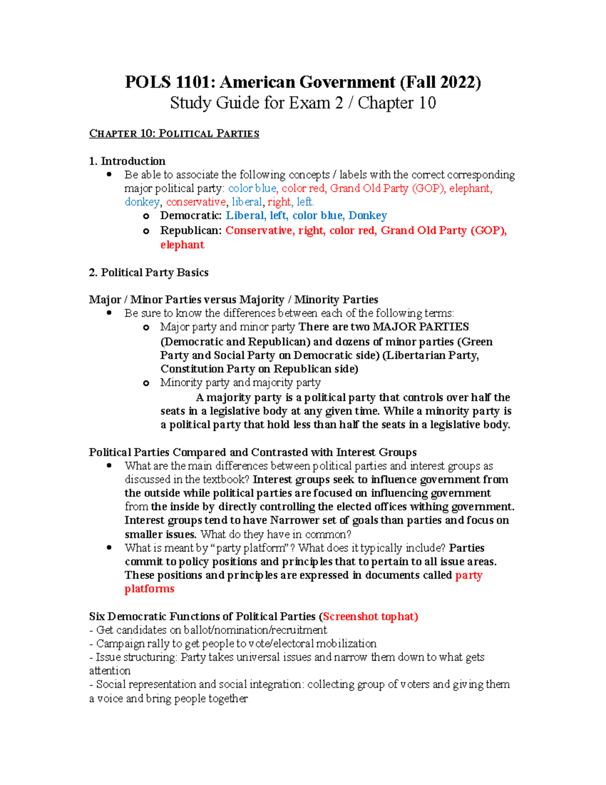 Chapter 10 SG - POLS 1101: American Government (Fall 2022) Study Guide ...