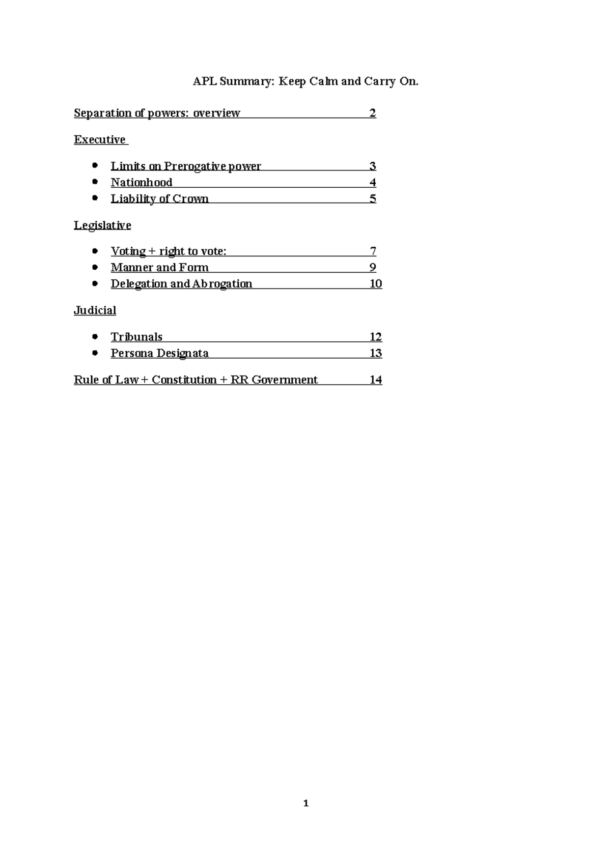 APL Summary - APL Notes - APL Summary: Keep Calm and Carry On ...