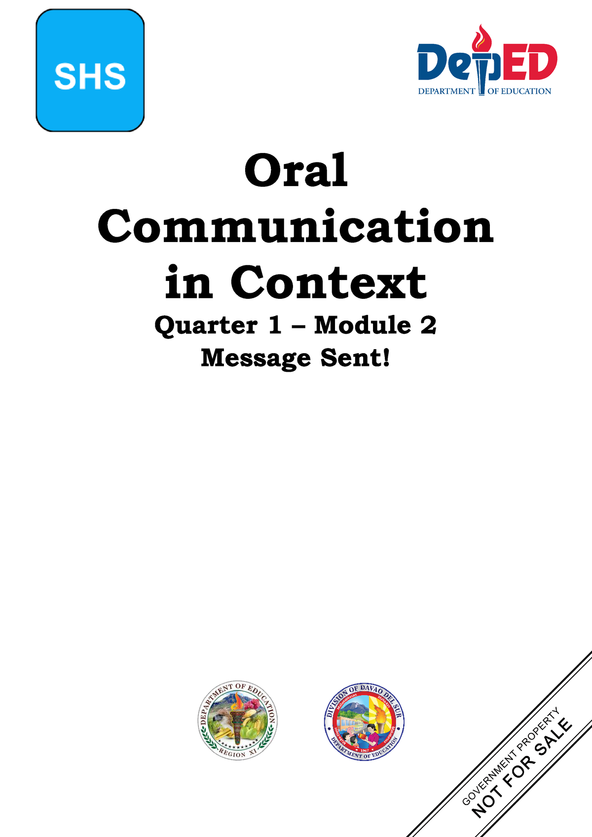 Oralcommunicationincontextshsquarter 1slm2 - Oral Communication in ...