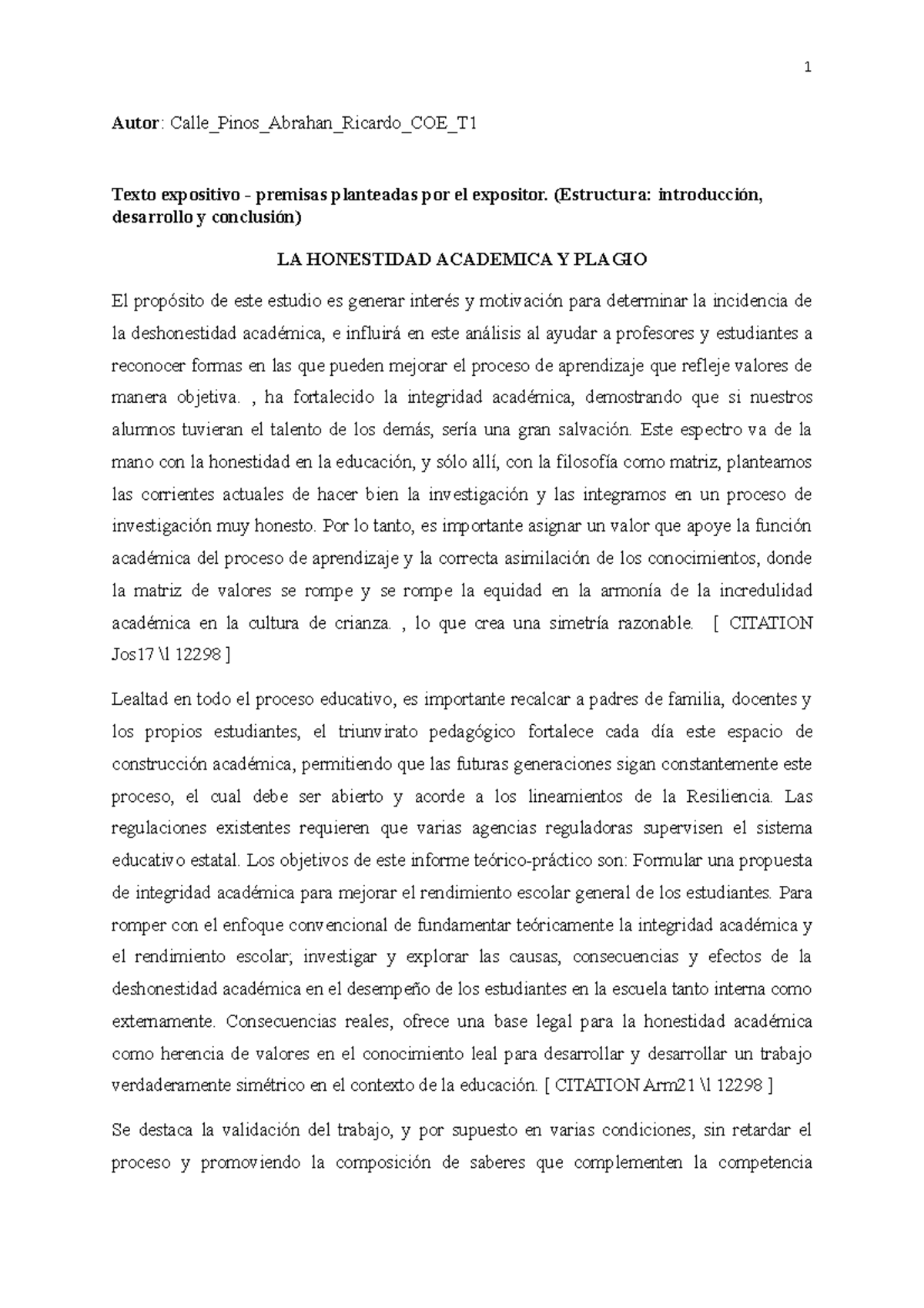 Texto Expositivo Y Argumentativo - 1 Autor: Calle_Pinos_Abrahan_Ricardo ...