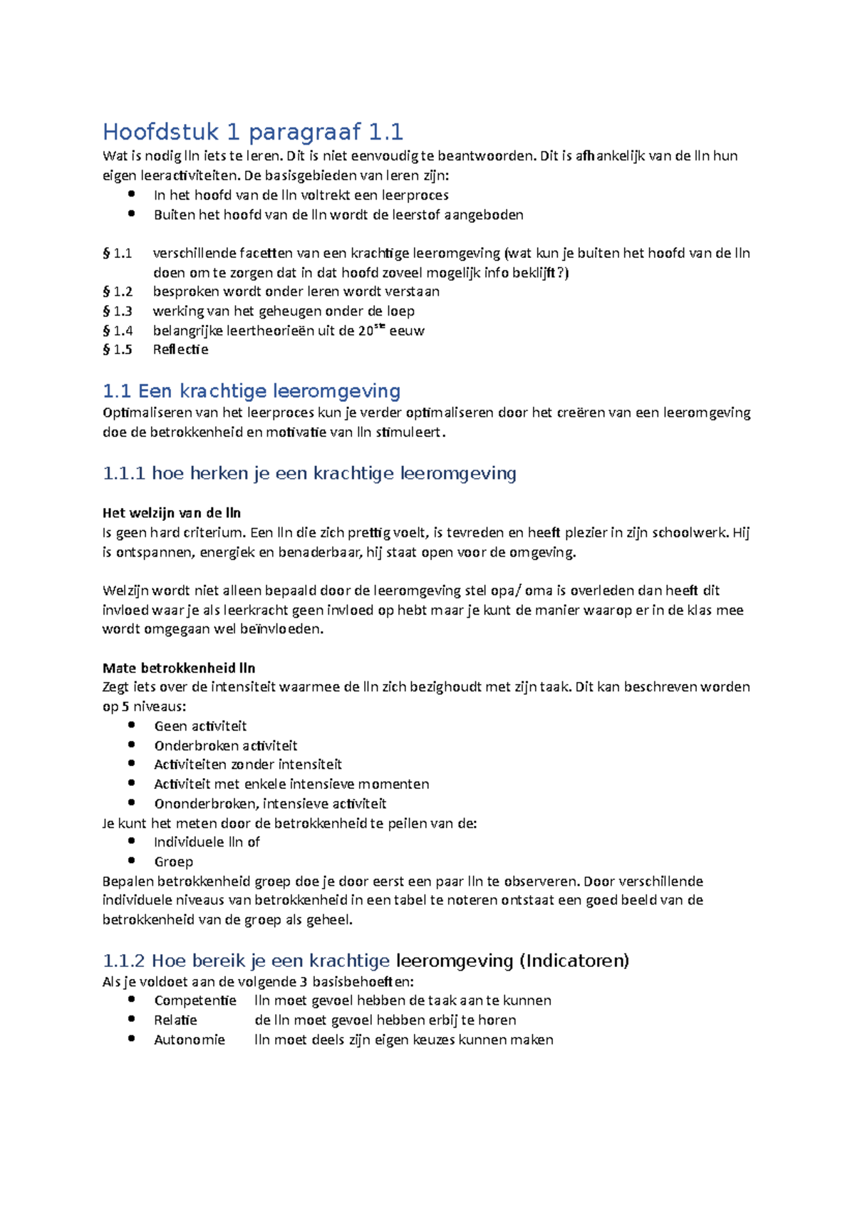 Hoofdstuk 1 Paragraaf 1 - Handboek Voor Leraren - Hoofdstuk 1 Paragraaf ...