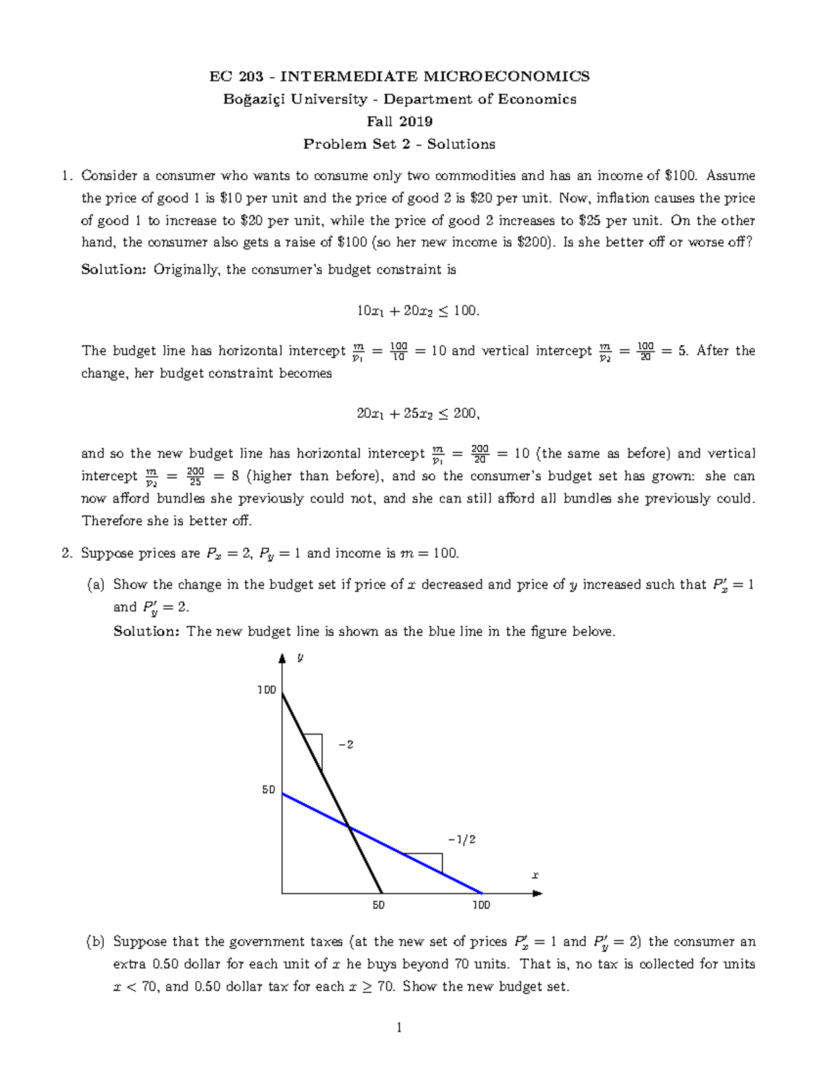 ECON203 - Problem Set 2 - Solutions - EC 203 - INTERMEDIATE ...