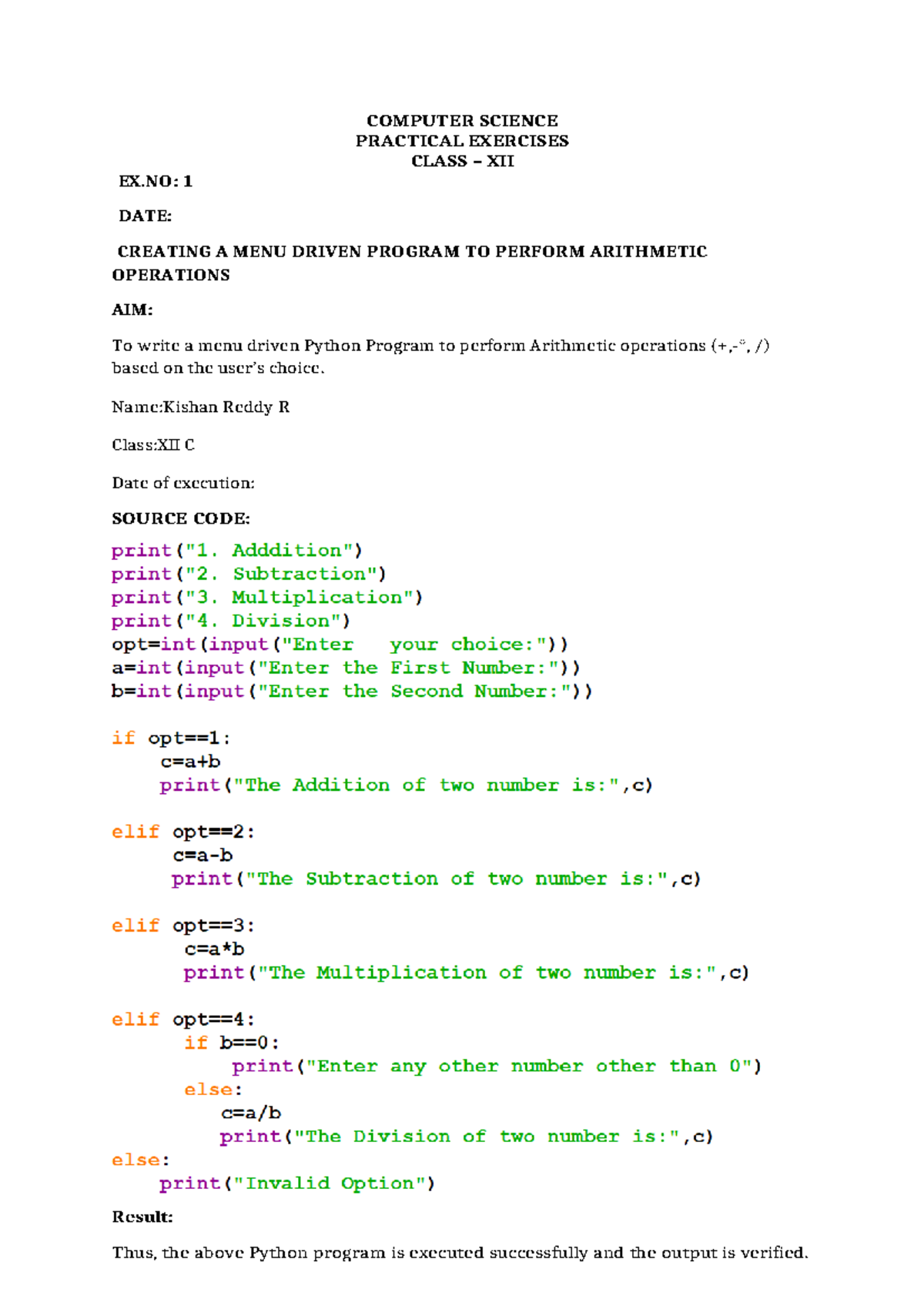 Computerscience Practical p9knm2kj5mdn8fy COMPUTER SCIENCE PRACTICAL