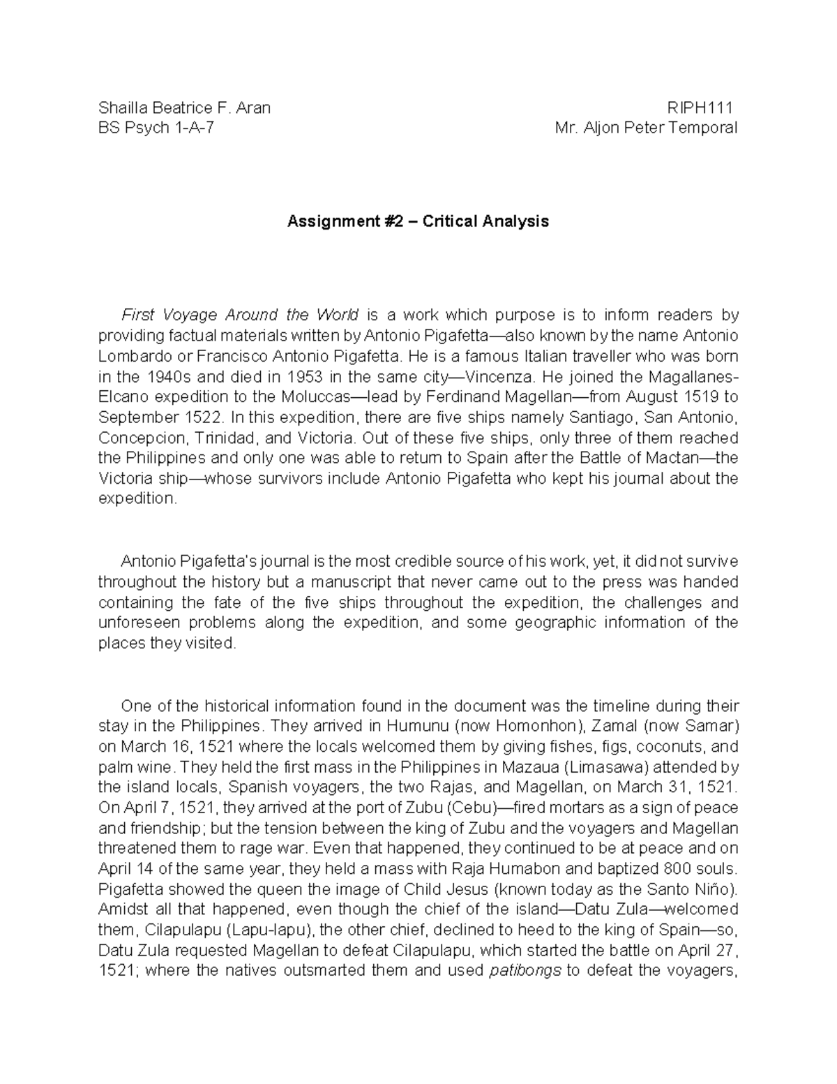 critical-analysis-first-voyage-around-the-world-readings-in-philippine-history-studocu