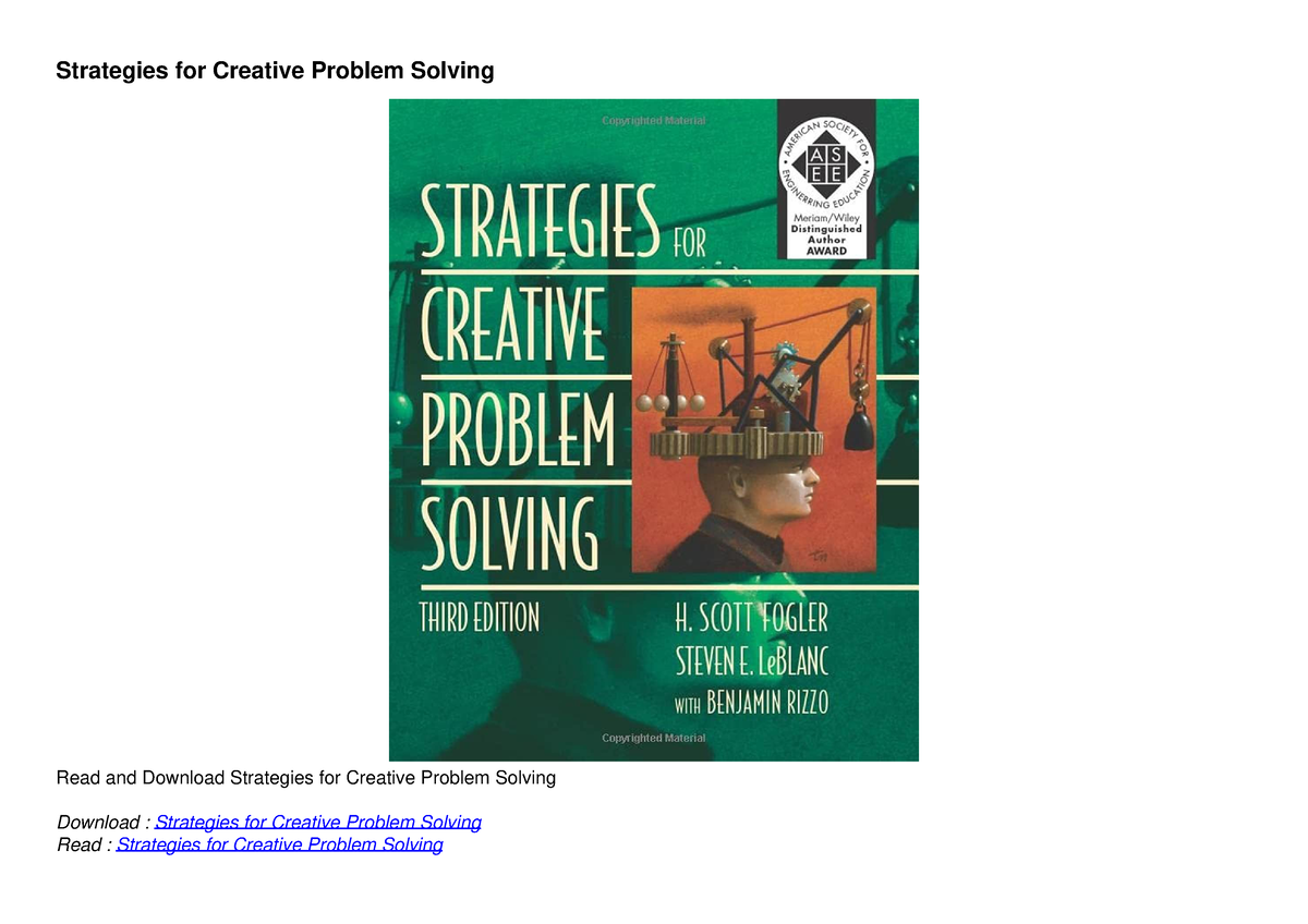 strategies for creative problem solving pdf free download