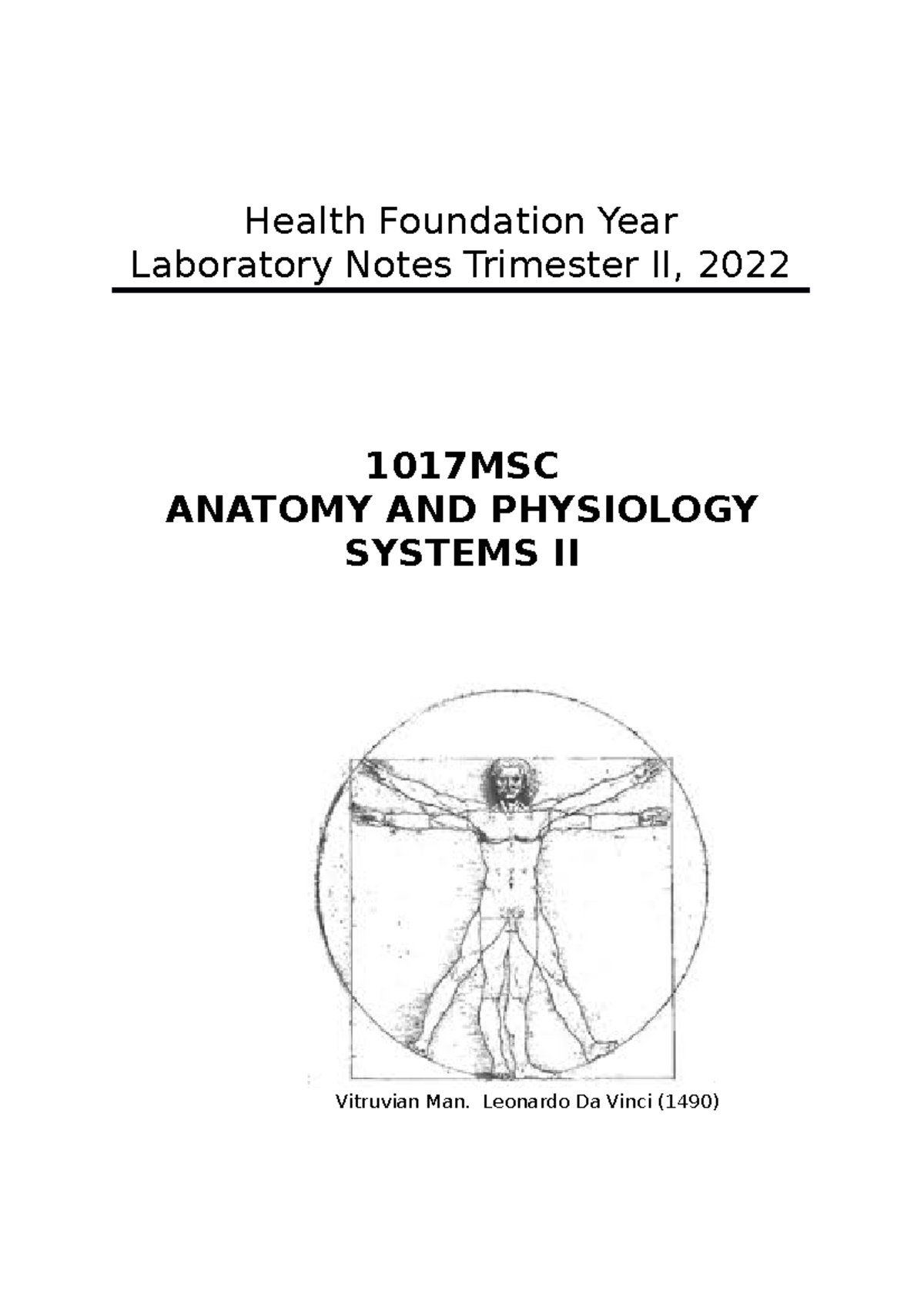 1017MSC(GC) LAB Guide 2022 Final Health Foundation Year Laboratory