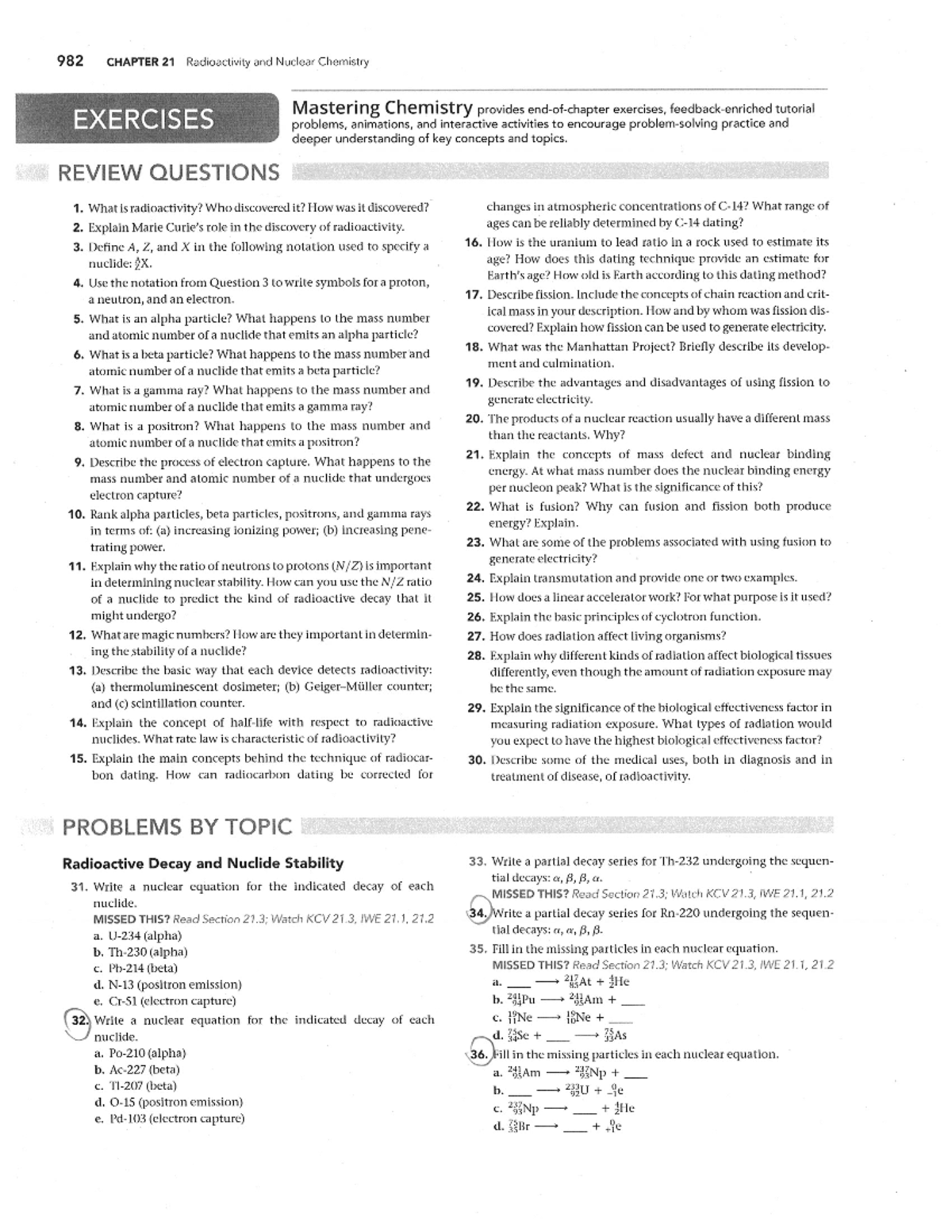 6 1 homework chapter 21