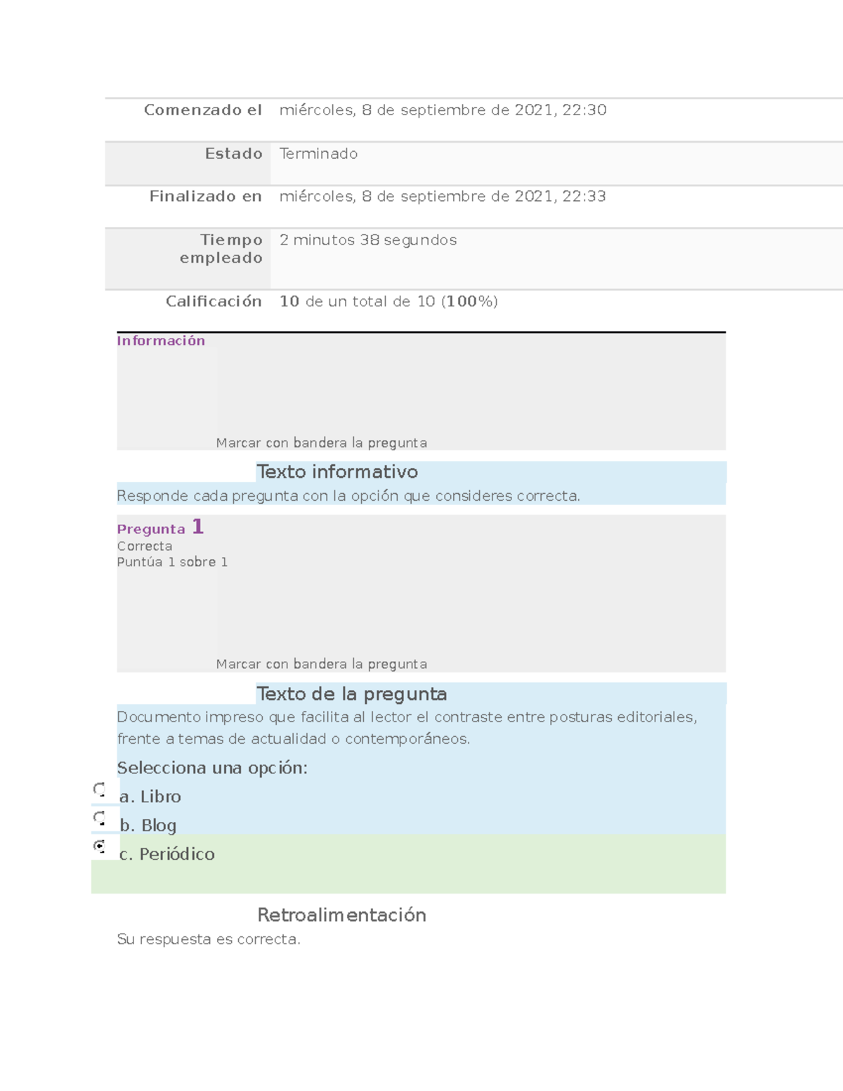 Actividad Formativa 4 Modulo 5 - Comenzado El Miércoles, 8 De ...