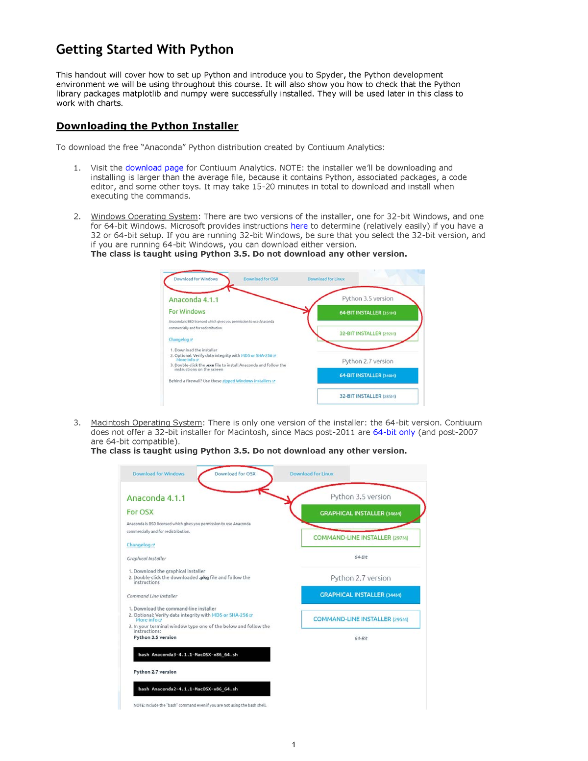 MIT6 0001F16 Getting Start - Getting Started With Python This Handout ...