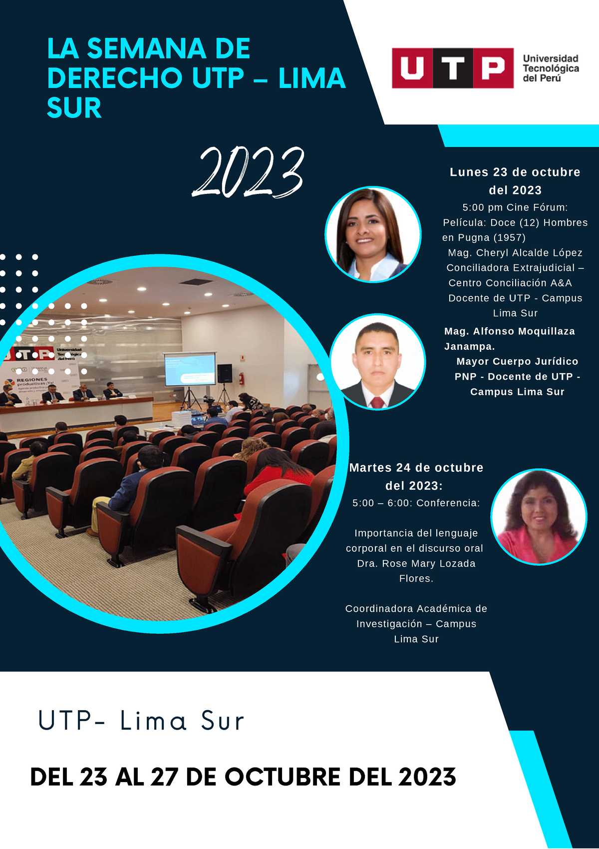 La Semana De Derecho Utp Lima Sur Del 23 Al 27 De Octubre Del 2023 Martes 24 De Octubre Del 1124