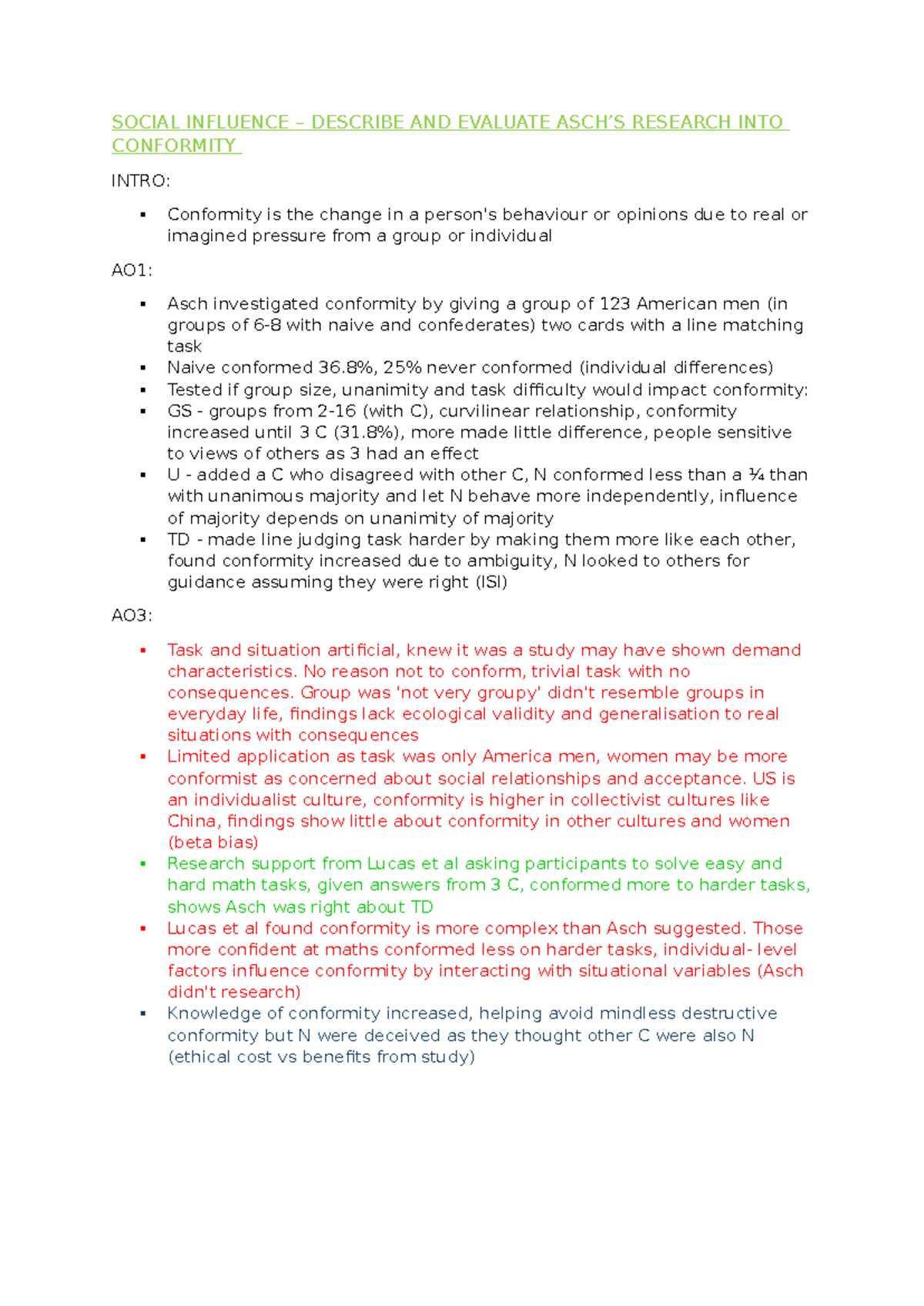 Understanding The Asch Effect:  Influence & Social Pressure - lr8ofsa