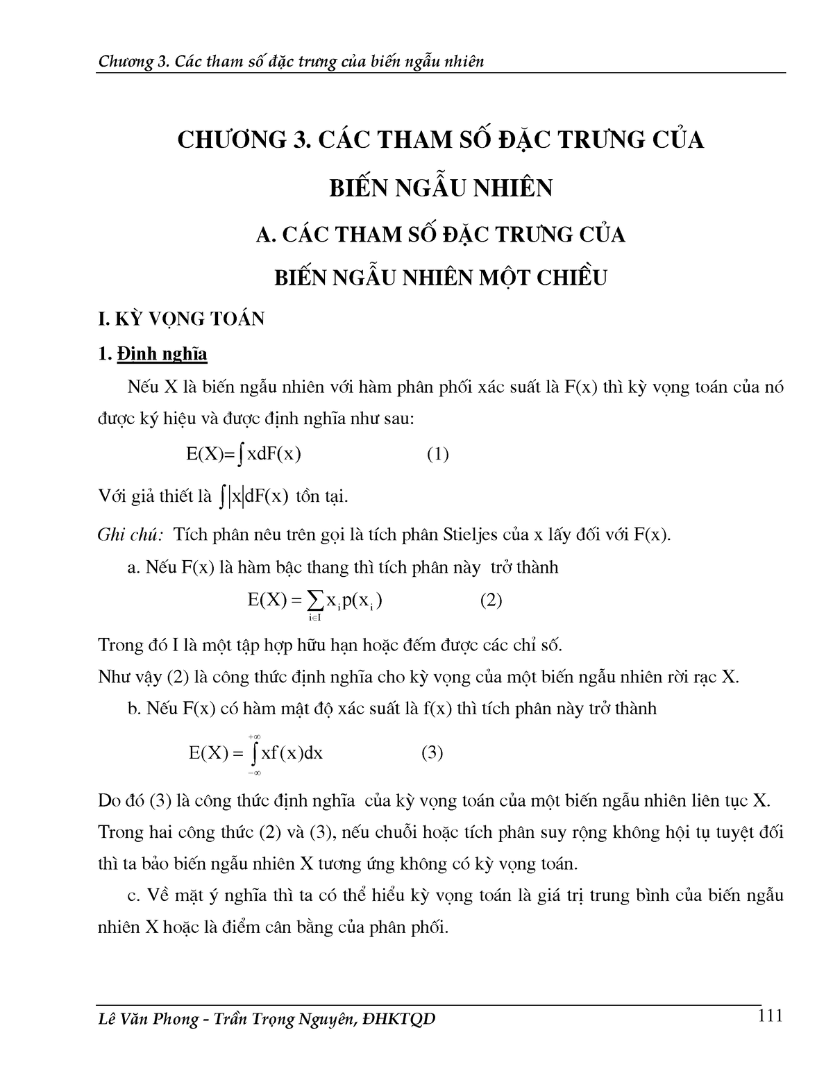 Chuong 3 - K Có Gì Cả - Ch−¬ng 3. C ̧c Tham Sè ®Æc Tr−ng Cña BiÕn NgÉu ...