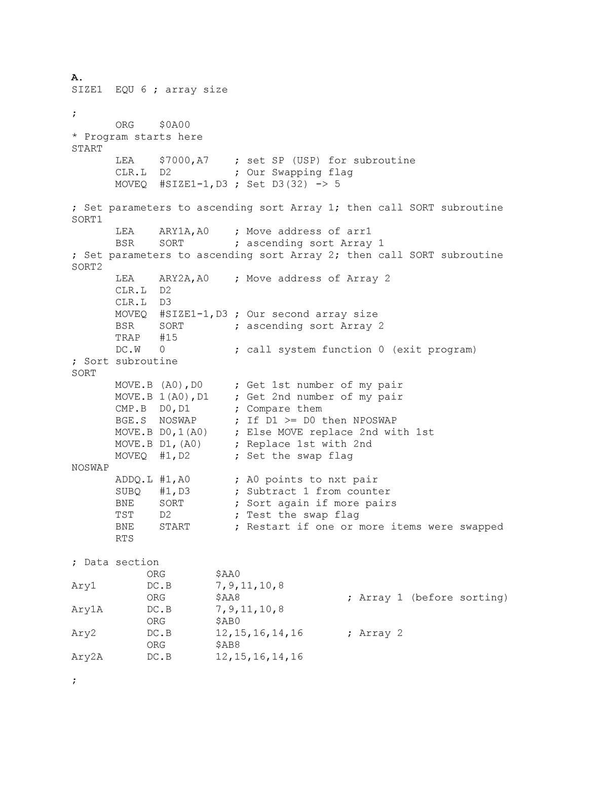 Lab2 Lab 2 Warning Tt Undefined Function 32 A Size1 Equ 6 Array Size Org 0a Program 5804