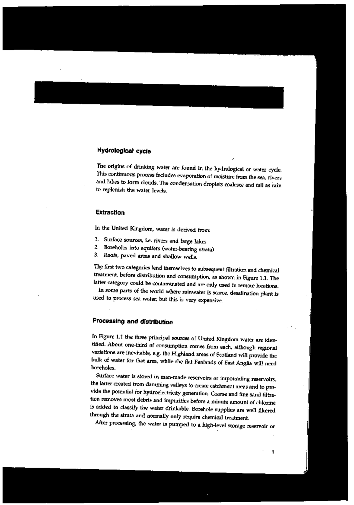 Cold Water Supply notes from lecturer Studocu