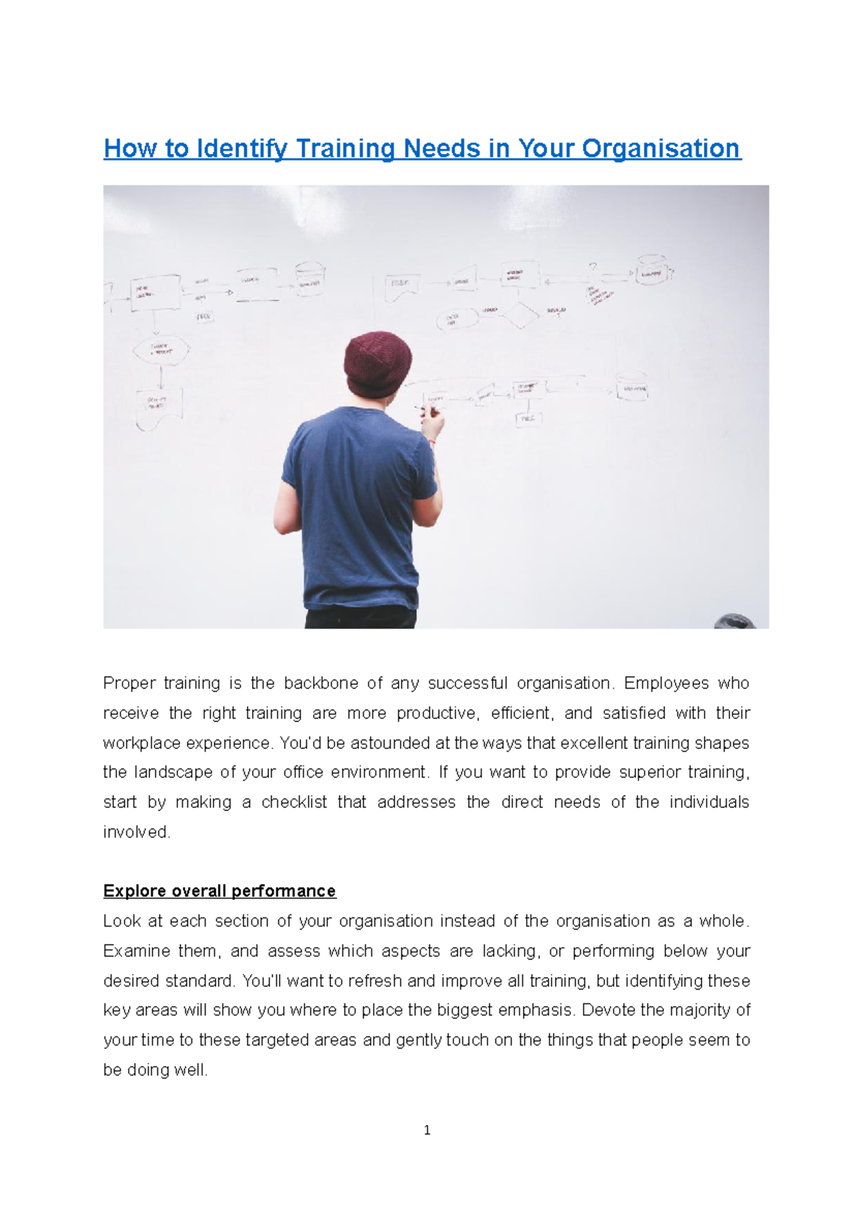 How to Identify Training Needs in Your Organisation - Employees who ...