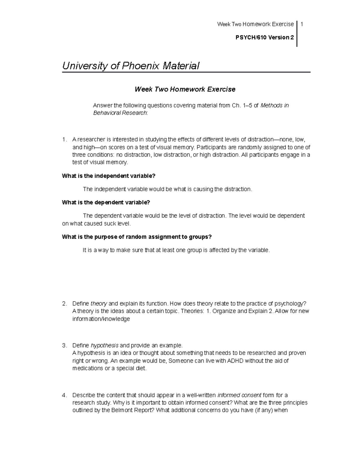 week 2 homework exercise psych 610