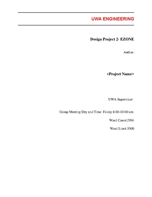 ENSC1003 Report Template 202008 15 - 2021 - UWA ENSC Assignment 1 ...