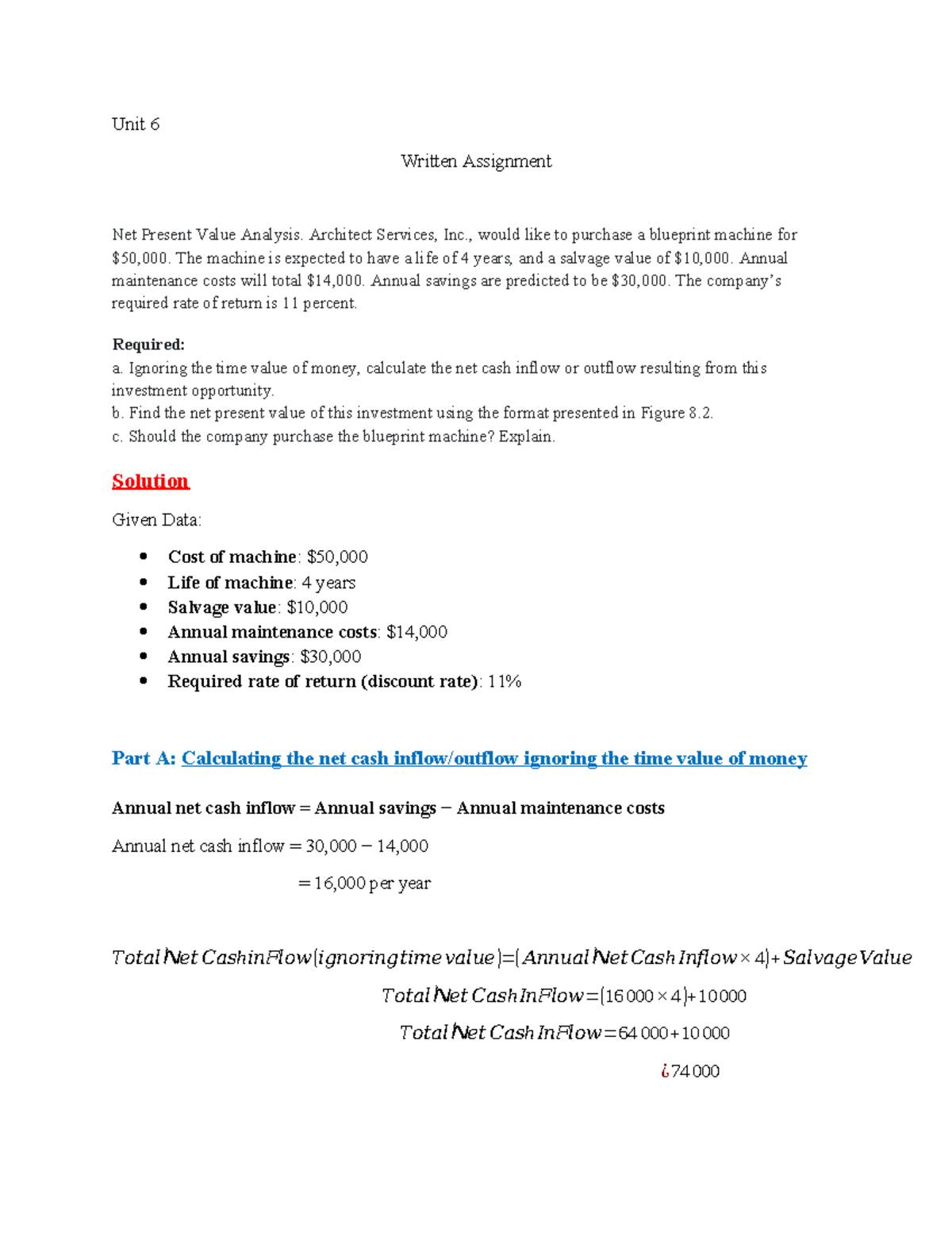 Unit 6 WA Bus 3304 - Unit 6 Written Assignment Bus 3304 - Unit 6 ...